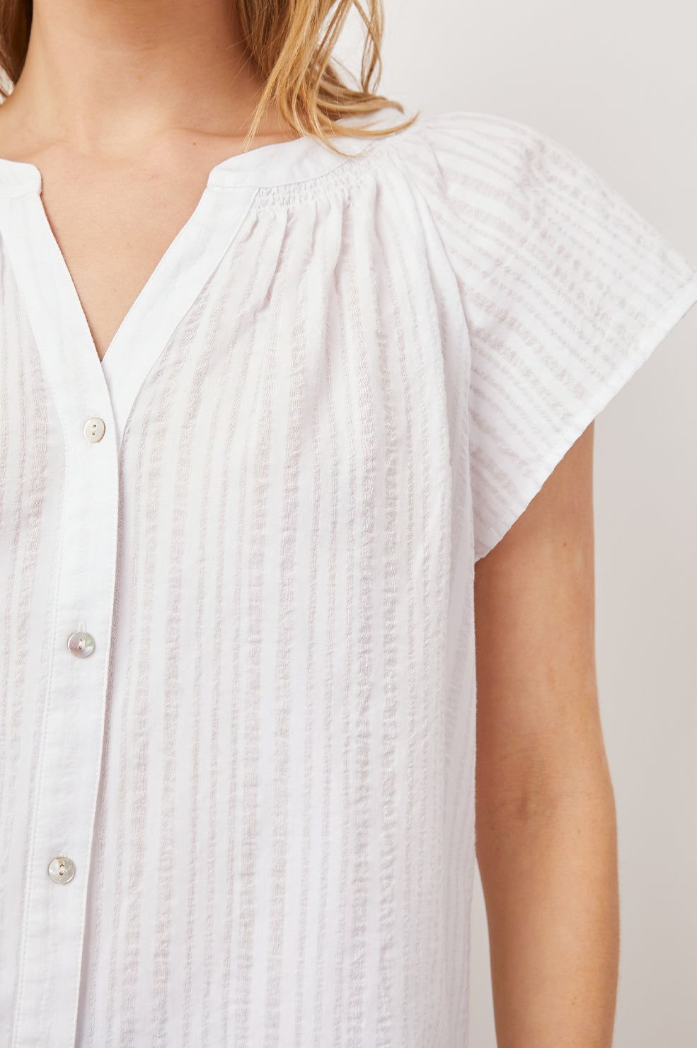 ALENA TOP - POWDER STRIPE sold by Rails product image thumbnail 3