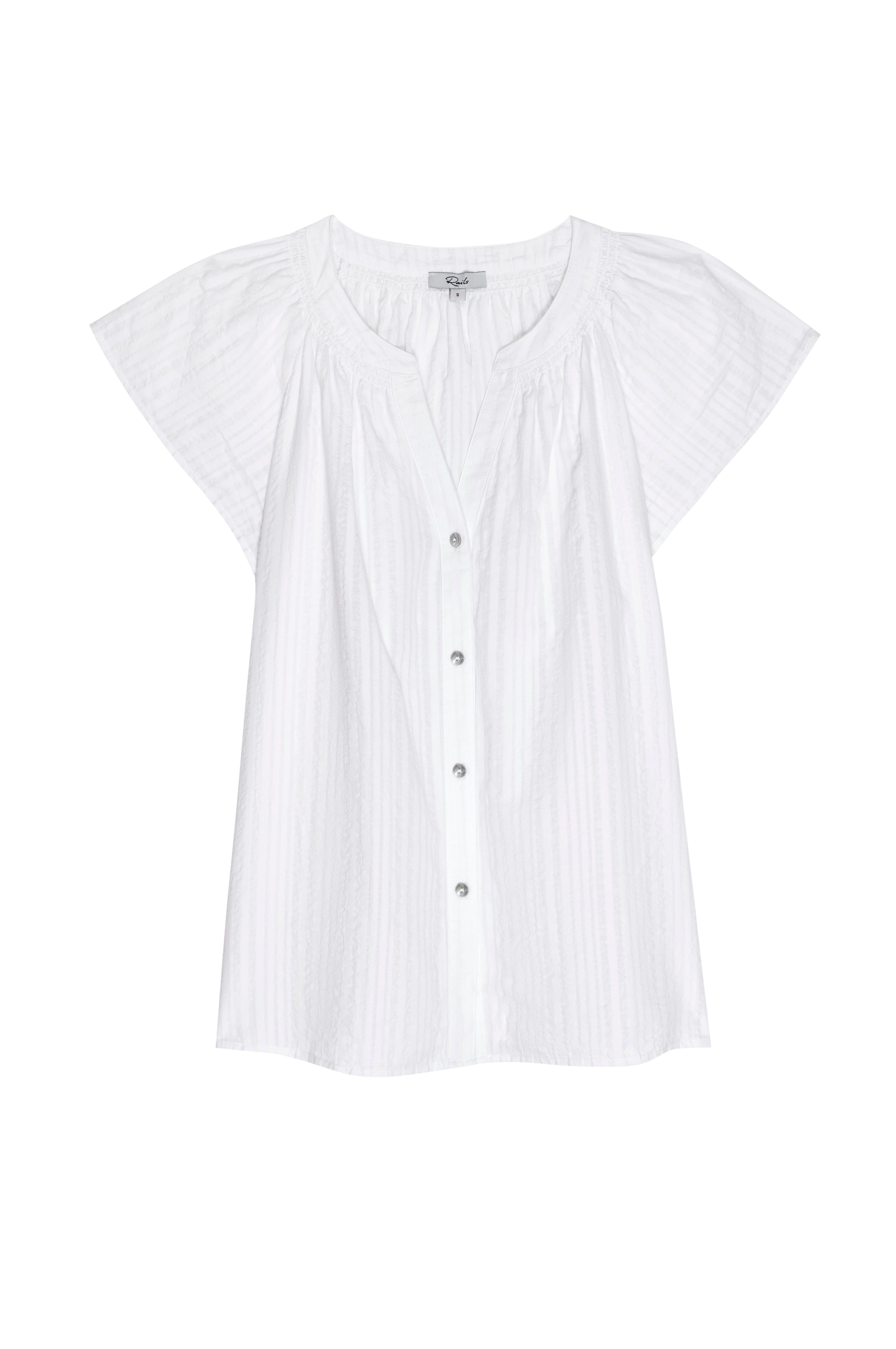 ALENA TOP - POWDER STRIPE sold by Rails product image thumbnail 7