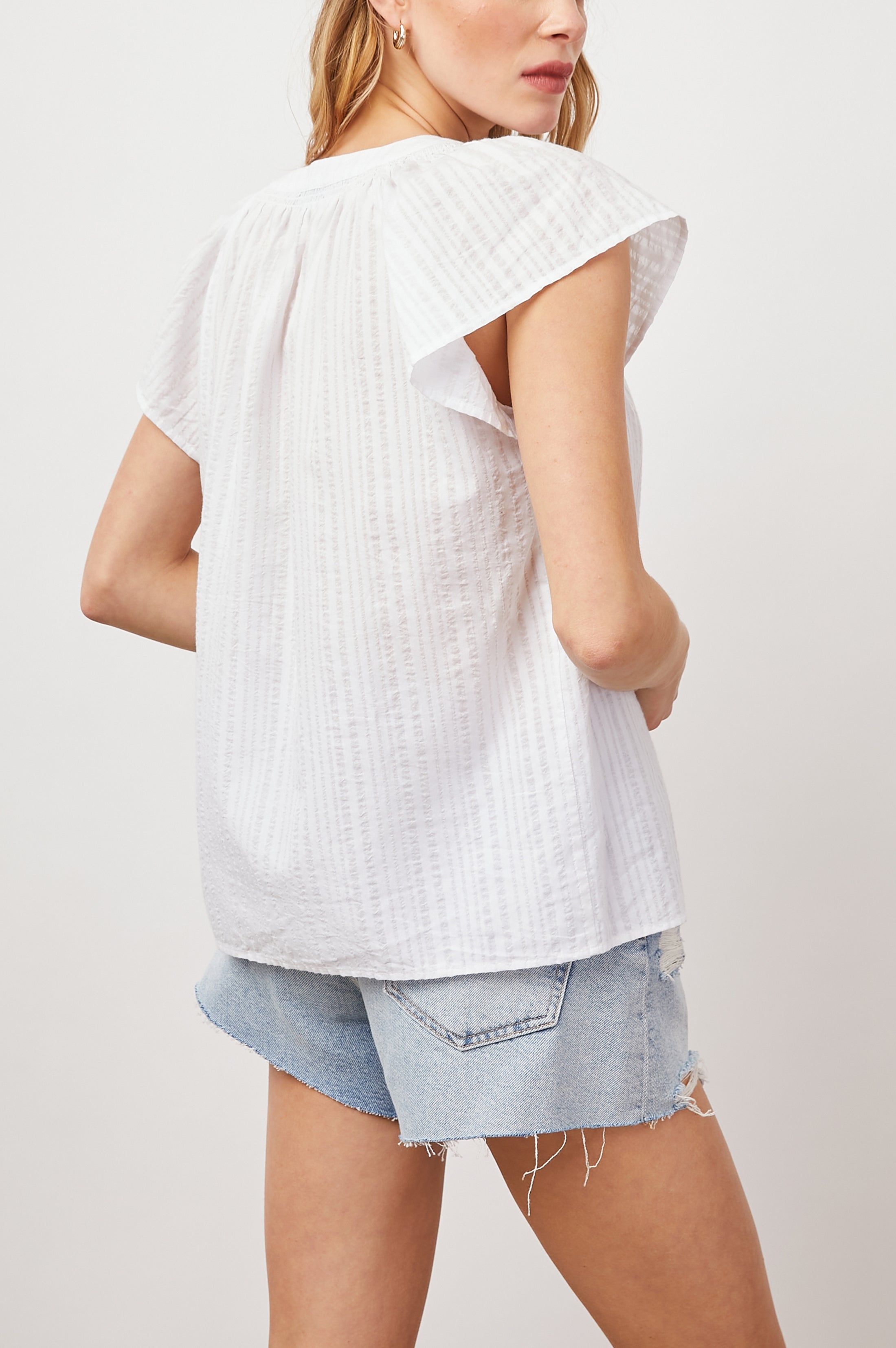 ALENA TOP - POWDER STRIPE sold by Rails product image thumbnail 5