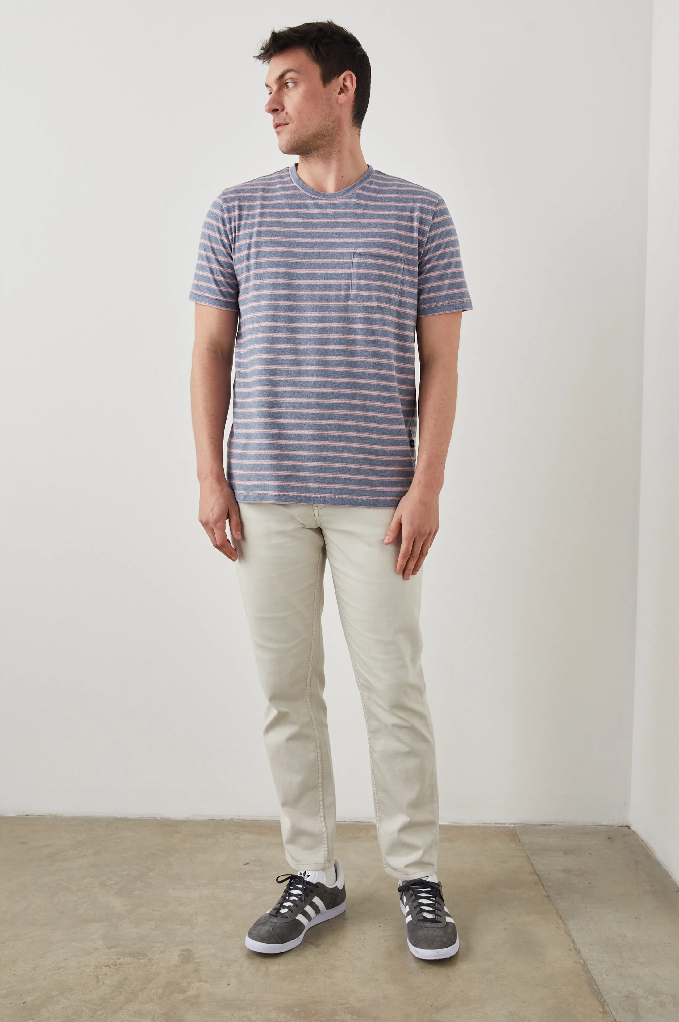 KAI TOP - STEEL ROSE HEATHER STRIPE sold by Rails product image thumbnail 3