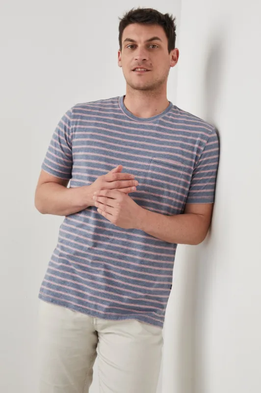 KAI TOP - STEEL ROSE HEATHER STRIPE sold by Rails