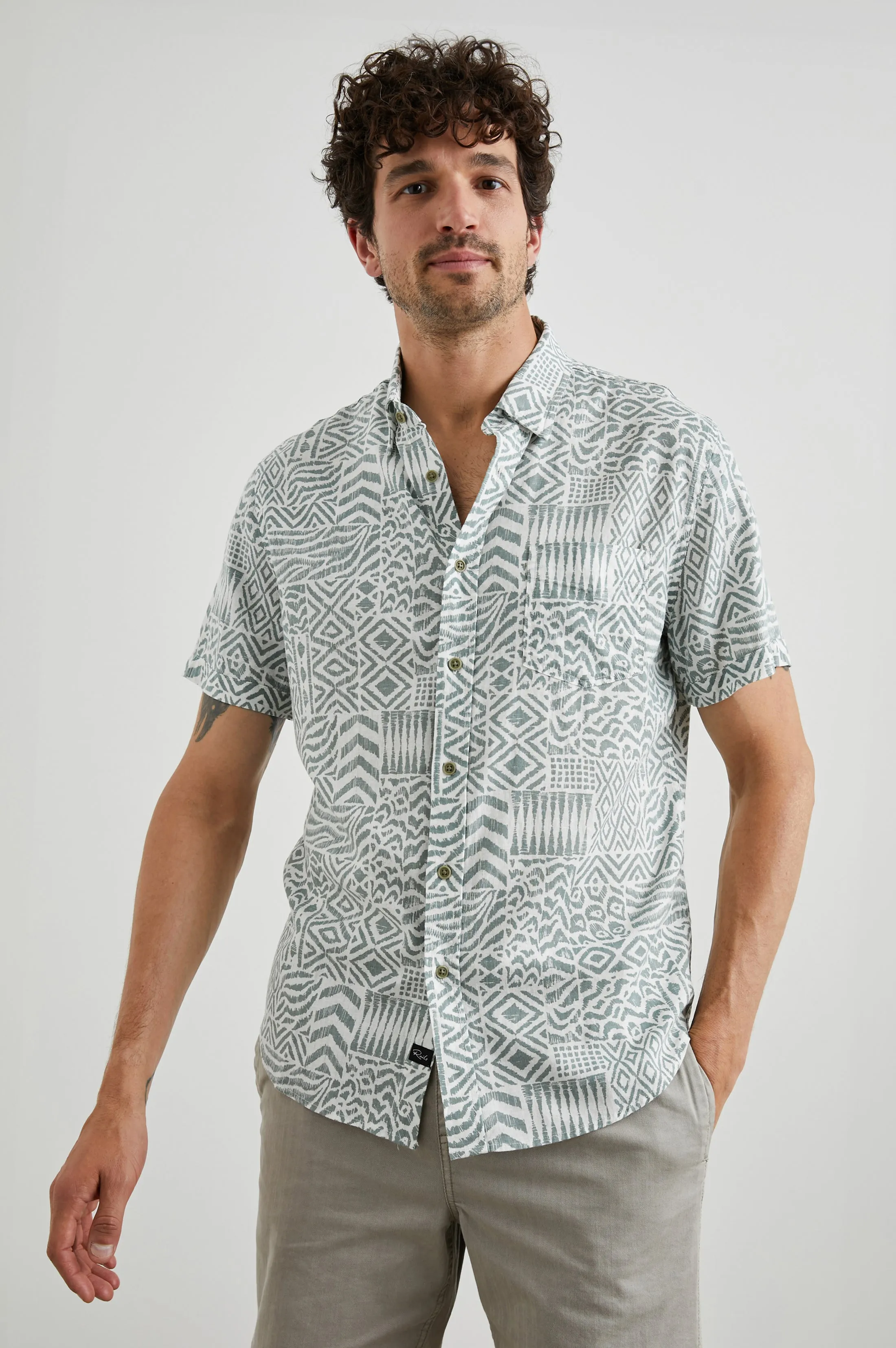 CARSON SHIRT - BAMBU BLOCK KALAMATA sold by Rails product image thumbnail 3