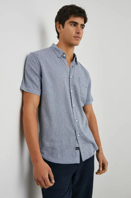 CARSON SHIRT - CROWN JEWEL SAPPHIRE sold by Rails
