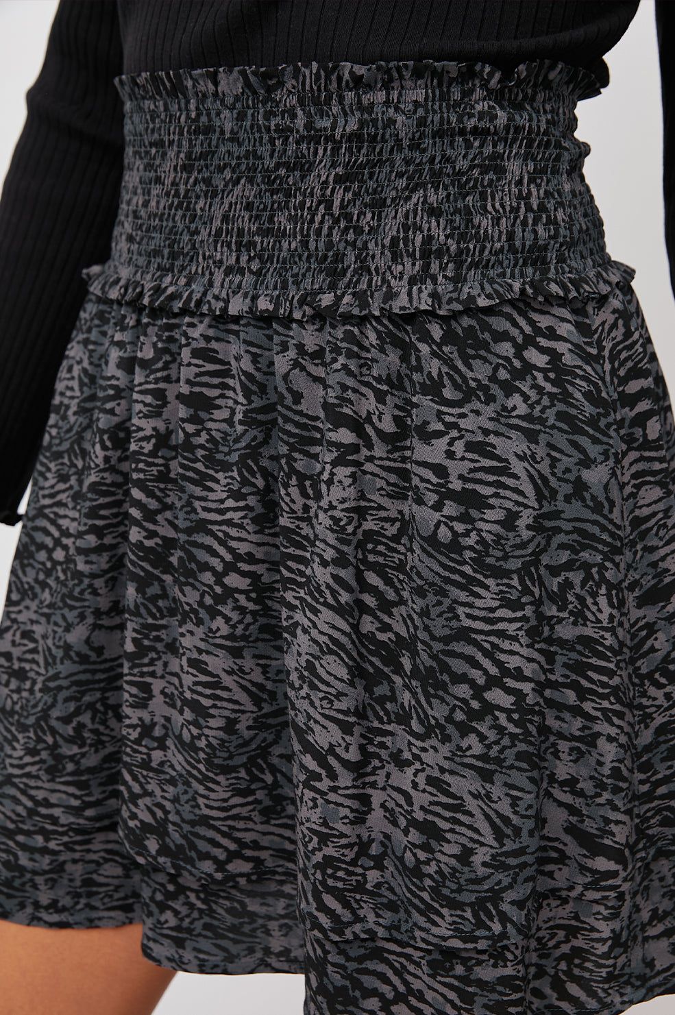 ADDISON SKIRT - CHARCOAL ABSTRACT ANIMAL sold by Rails product image thumbnail 2