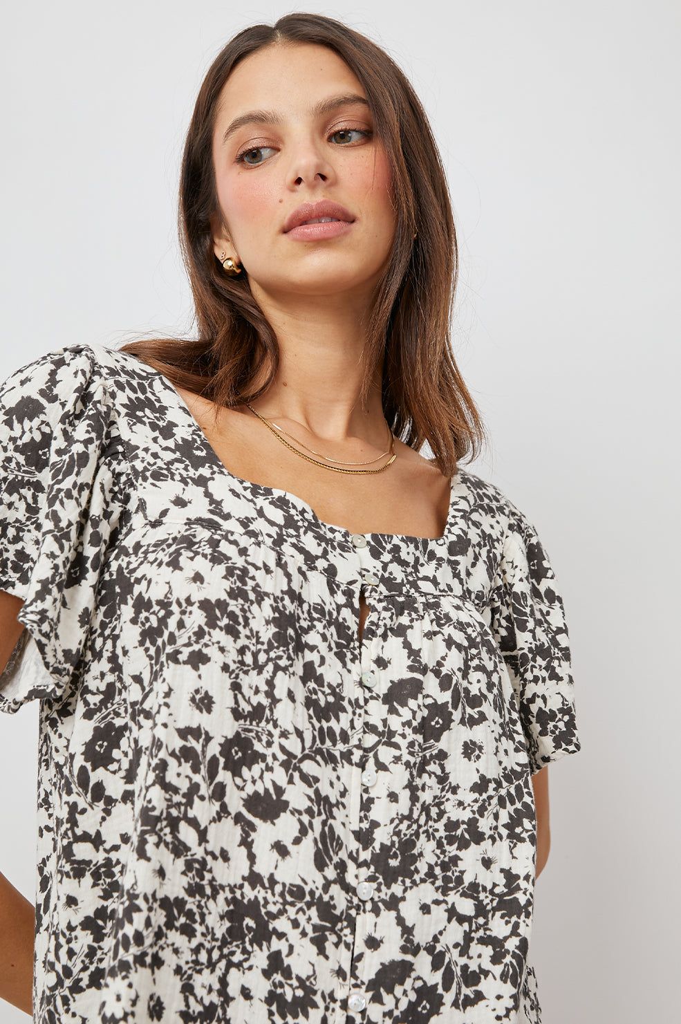 MAGNOLIA TOP - CAMEO FLORAL sold by Rails product image thumbnail 2