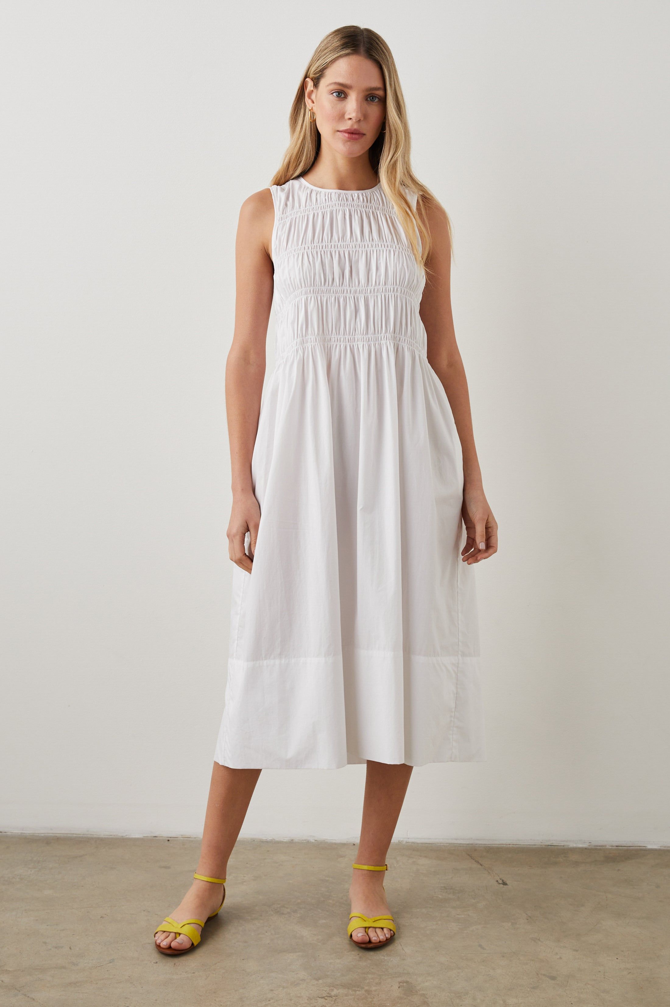 TILDA DRESS - WHITE sold by Rails product image thumbnail 4
