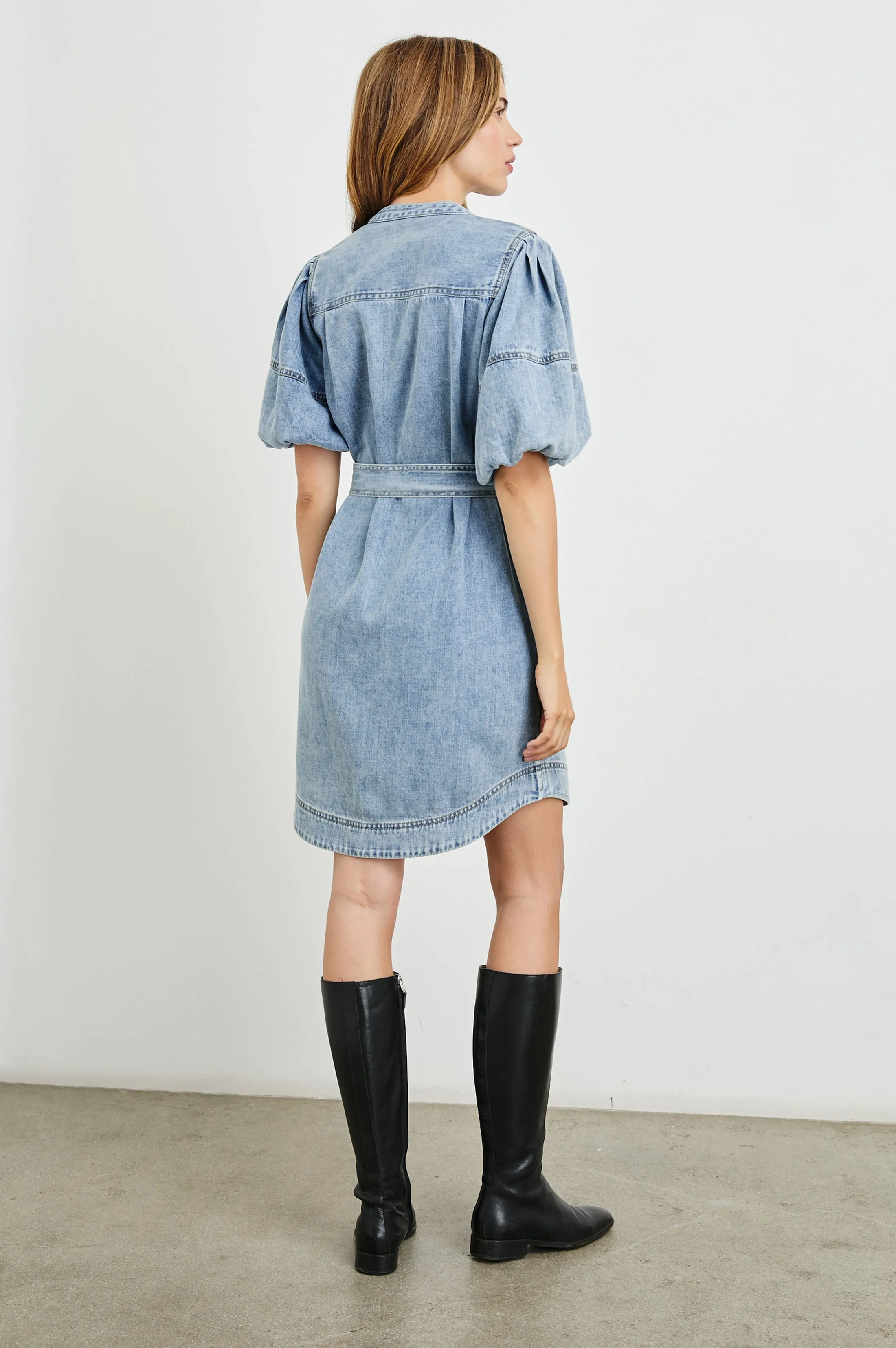 KINGSLEY DRESS - FADED INDIGO sold by Rails product image thumbnail 5