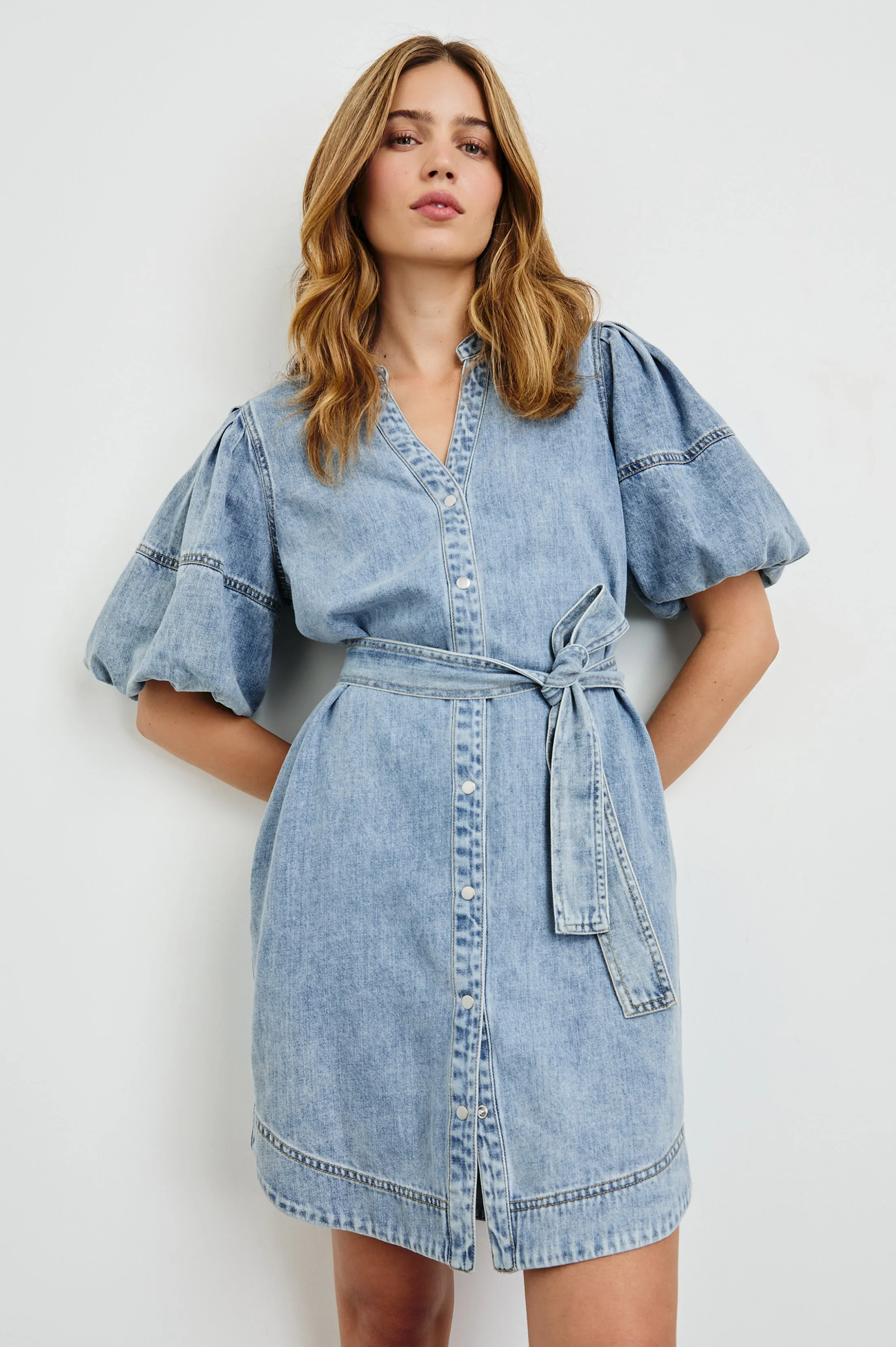 KINGSLEY DRESS - FADED INDIGO sold by Rails product image thumbnail 2