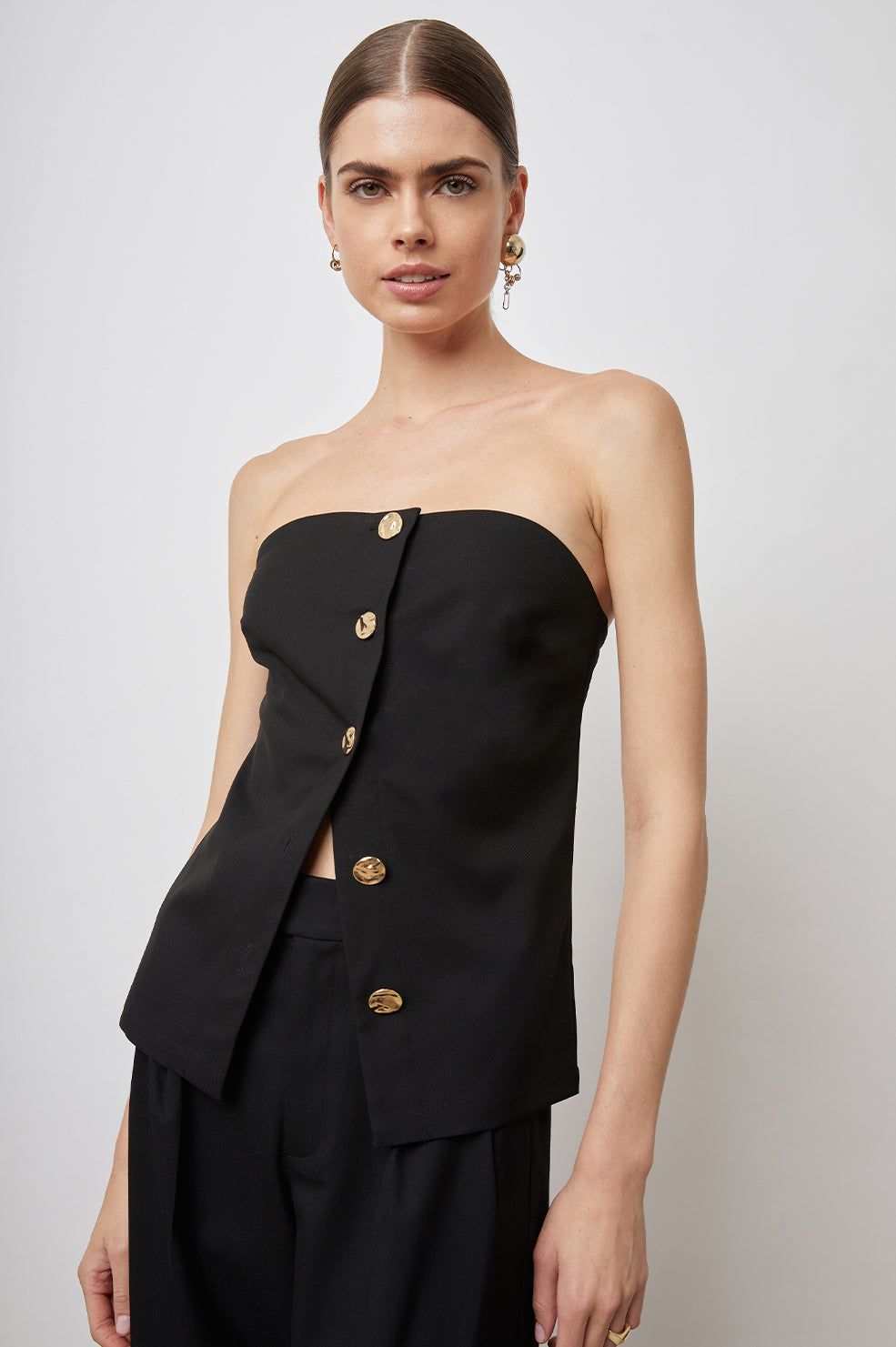 LULU TOP - BLACK sold by Rails product image thumbnail 3