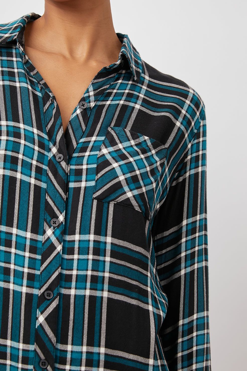 HUNTER SHIRT - MIDNIGHT CERULEAN BLUE sold by Rails product image thumbnail 2