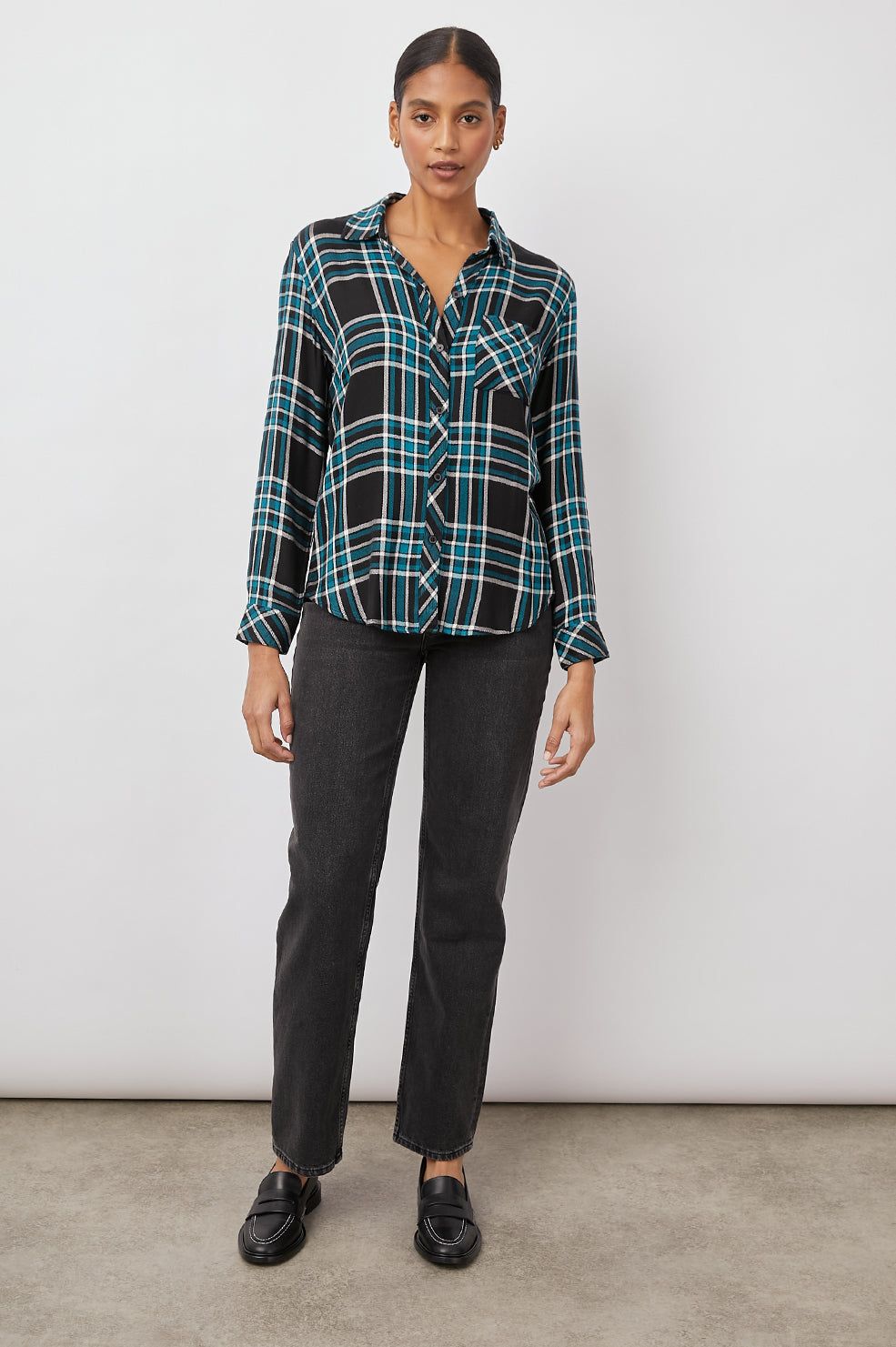 HUNTER SHIRT - MIDNIGHT CERULEAN BLUE sold by Rails product image thumbnail 4