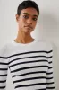 GEMMA SWEATER - IVORY NAVY STRIPE sold by Rails