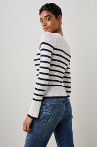 GEMMA SWEATER - IVORY NAVY STRIPE sold by Rails