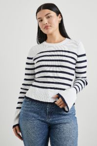 GEMMA SWEATER - IVORY NAVY STRIPE sold by Rails