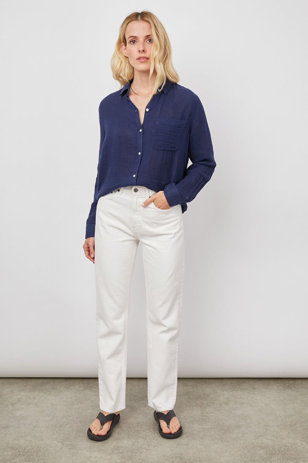 ELLIS SHIRT - INDIGO sold by Rails product image thumbnail 3