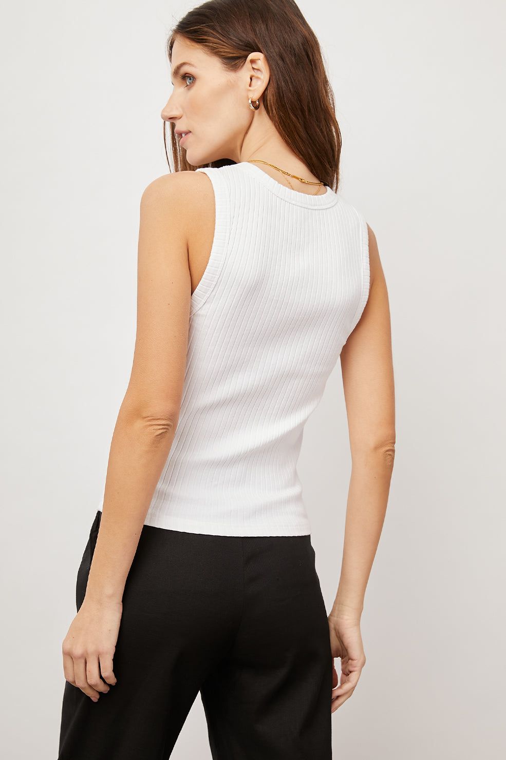 THE RACER TANK - WHITE sold by Rails product image thumbnail 4