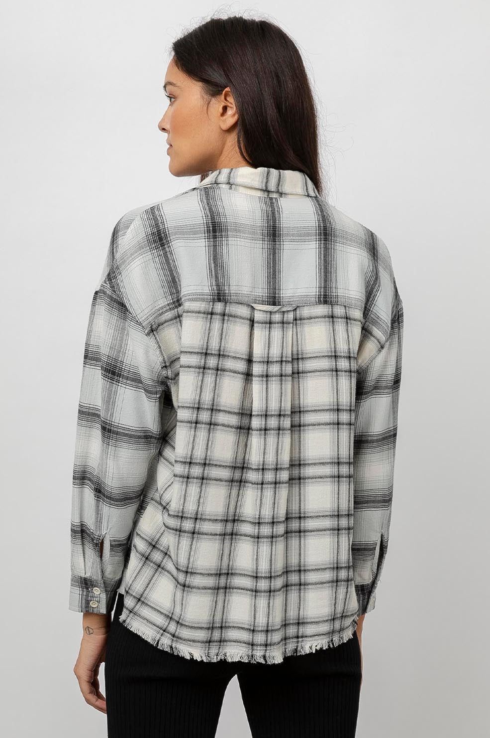 RONIN SHIRT - PISTACHIO FROST MIXED PLAID sold by Rails product image thumbnail 5