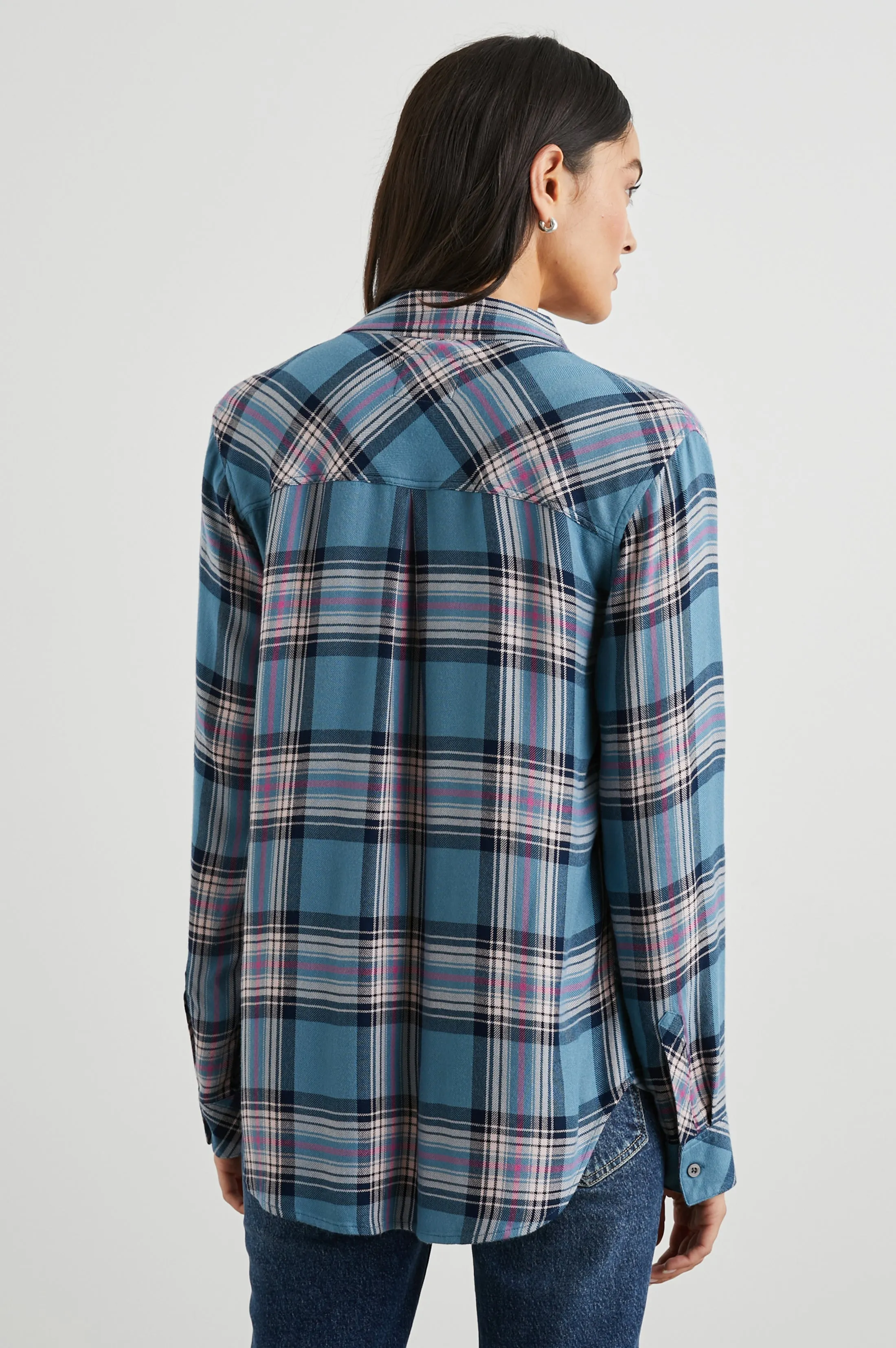 HUNTER SHIRT - BLUE JASPER BLUSH sold by Rails product image thumbnail 4