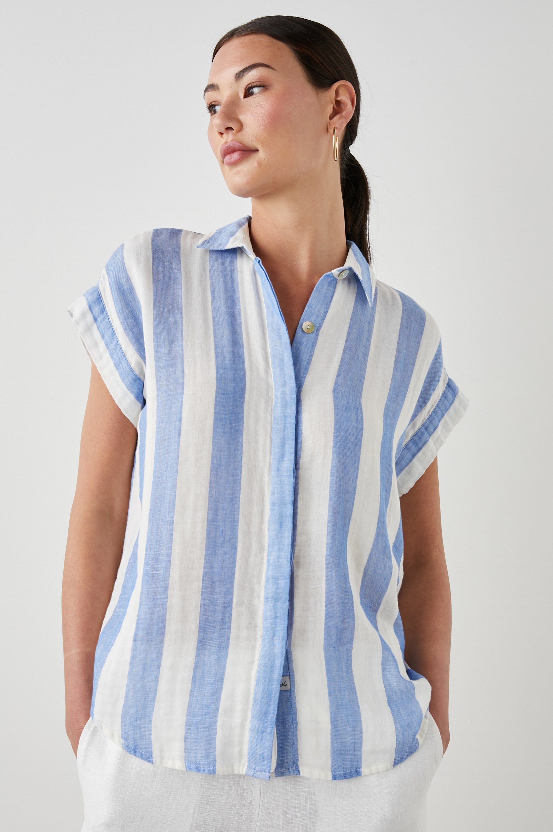 JAMIE SHIRT - FERMO STRIPE sold by Rails product image thumbnail 4