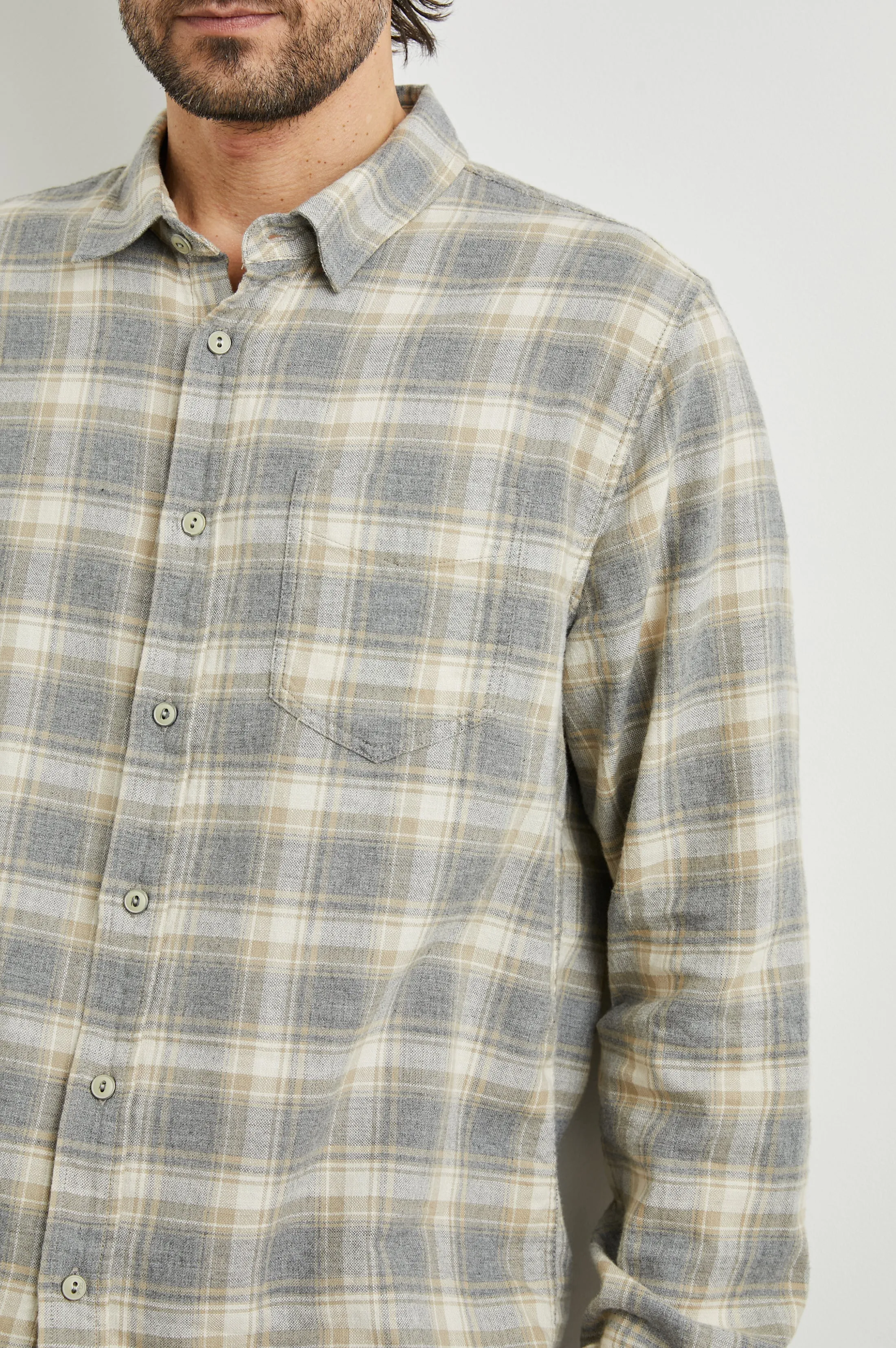 WYATT SHIRT - CHARCOAL DESERT MELANGE sold by Rails product image thumbnail 2