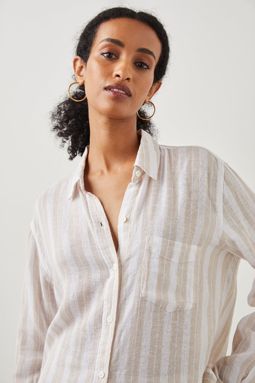 CHARLI SHIRT - SHORE STRIPE sold by Rails