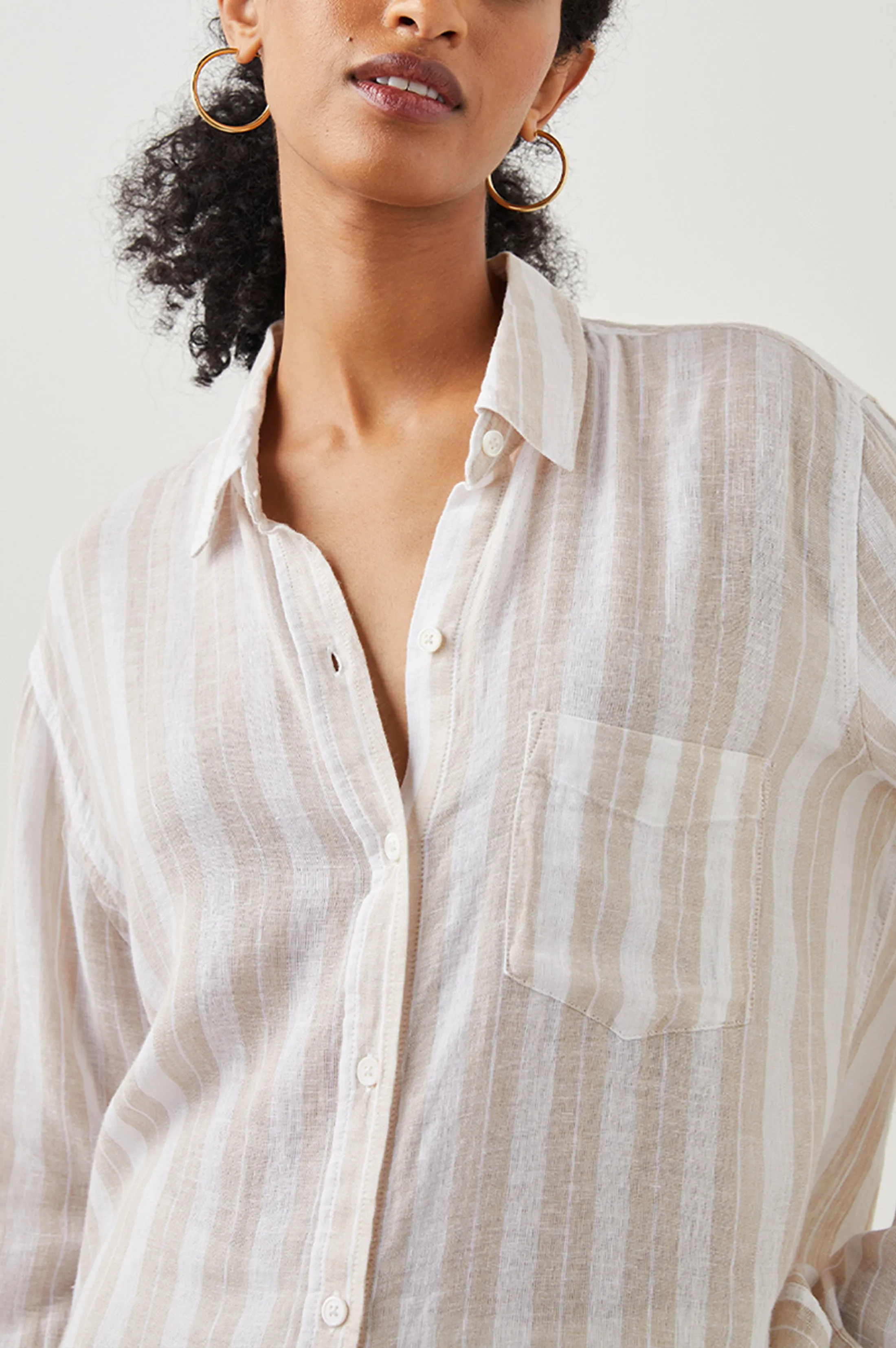 CHARLI SHIRT - SHORE STRIPE sold by Rails