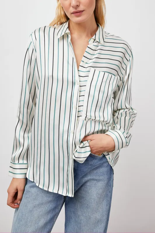 SPENCER SHIRT - VERA STRIPE sold by Rails