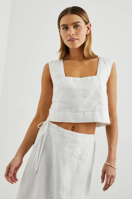 AKIRA TOP - WHITE sold by Rails