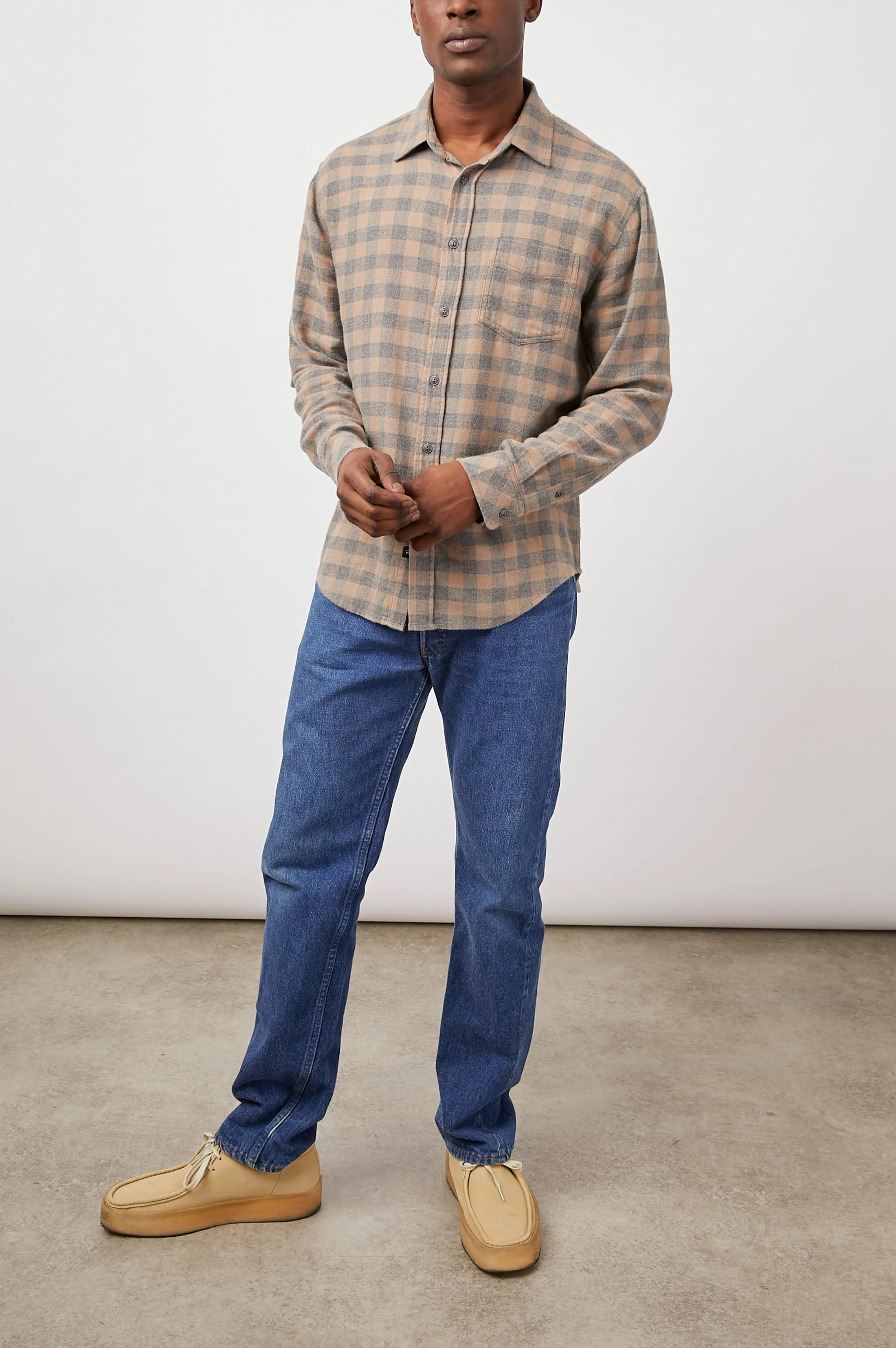 LENNOX SHIRT - CHARCOAL MIRE sold by Rails product image thumbnail 3