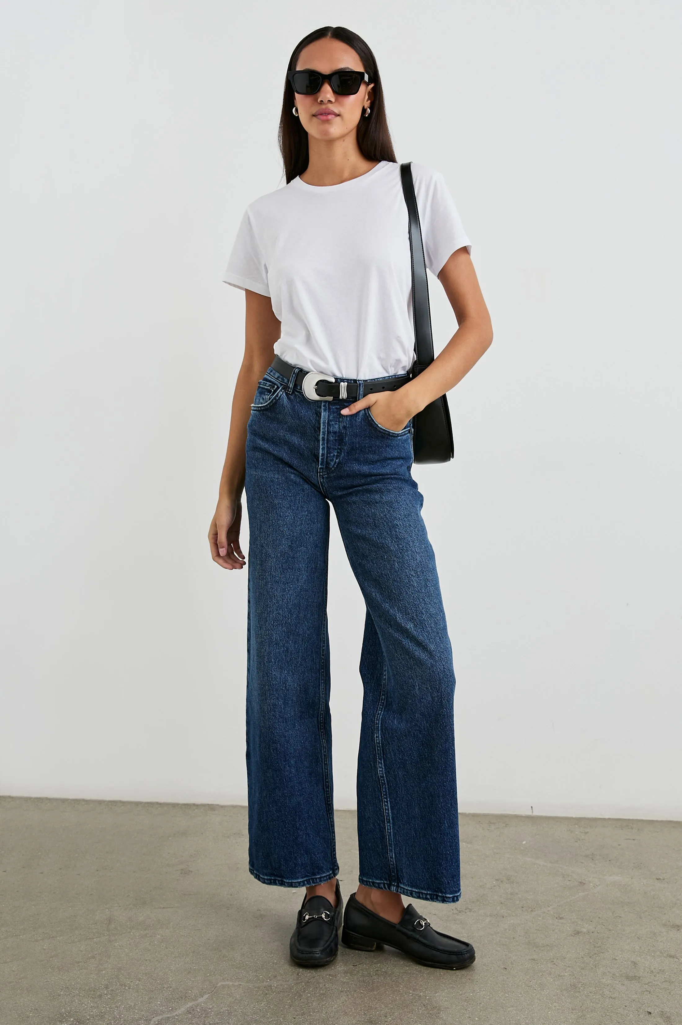 CLASSIC CREW NECK T-SHIRT - WHITE sold by Rails product image thumbnail 4