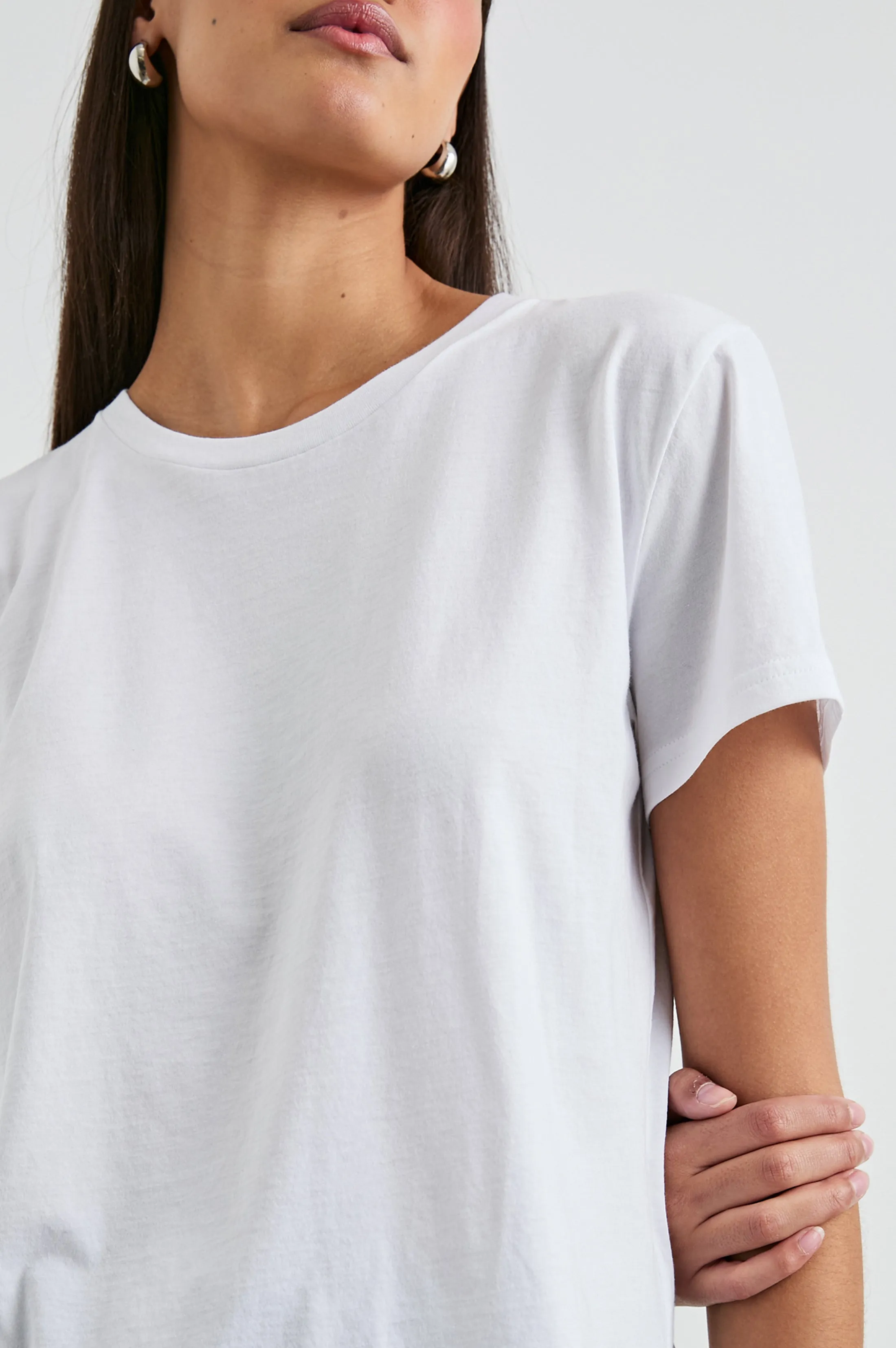 CLASSIC CREW NECK T-SHIRT - WHITE sold by Rails product image thumbnail 2