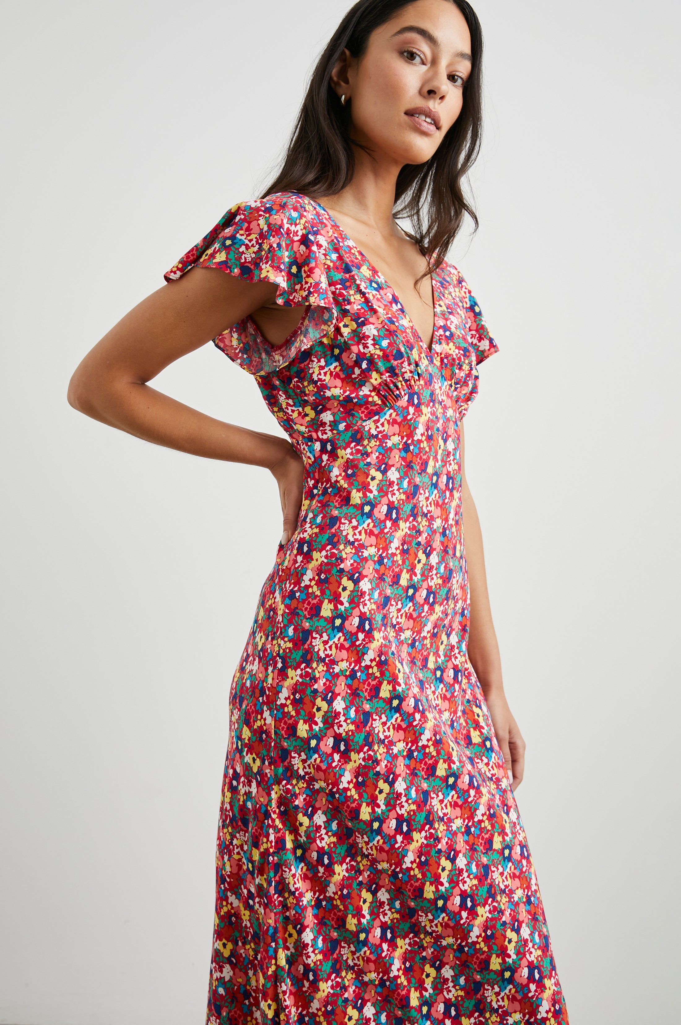 KENZ DRESS - SCARLET FLORAL sold by Rails product image thumbnail 5