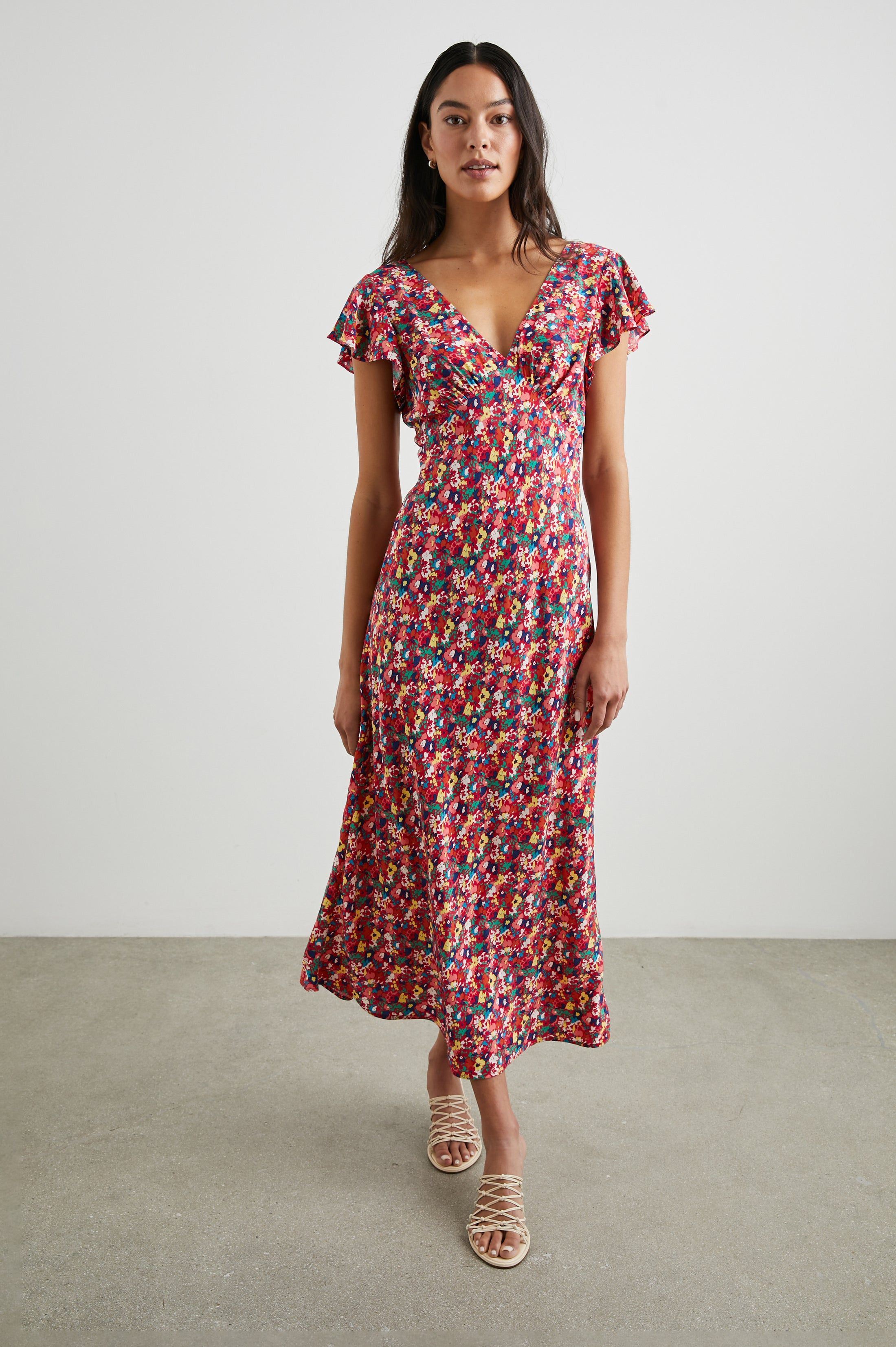 KENZ DRESS - SCARLET FLORAL sold by Rails product image thumbnail 4