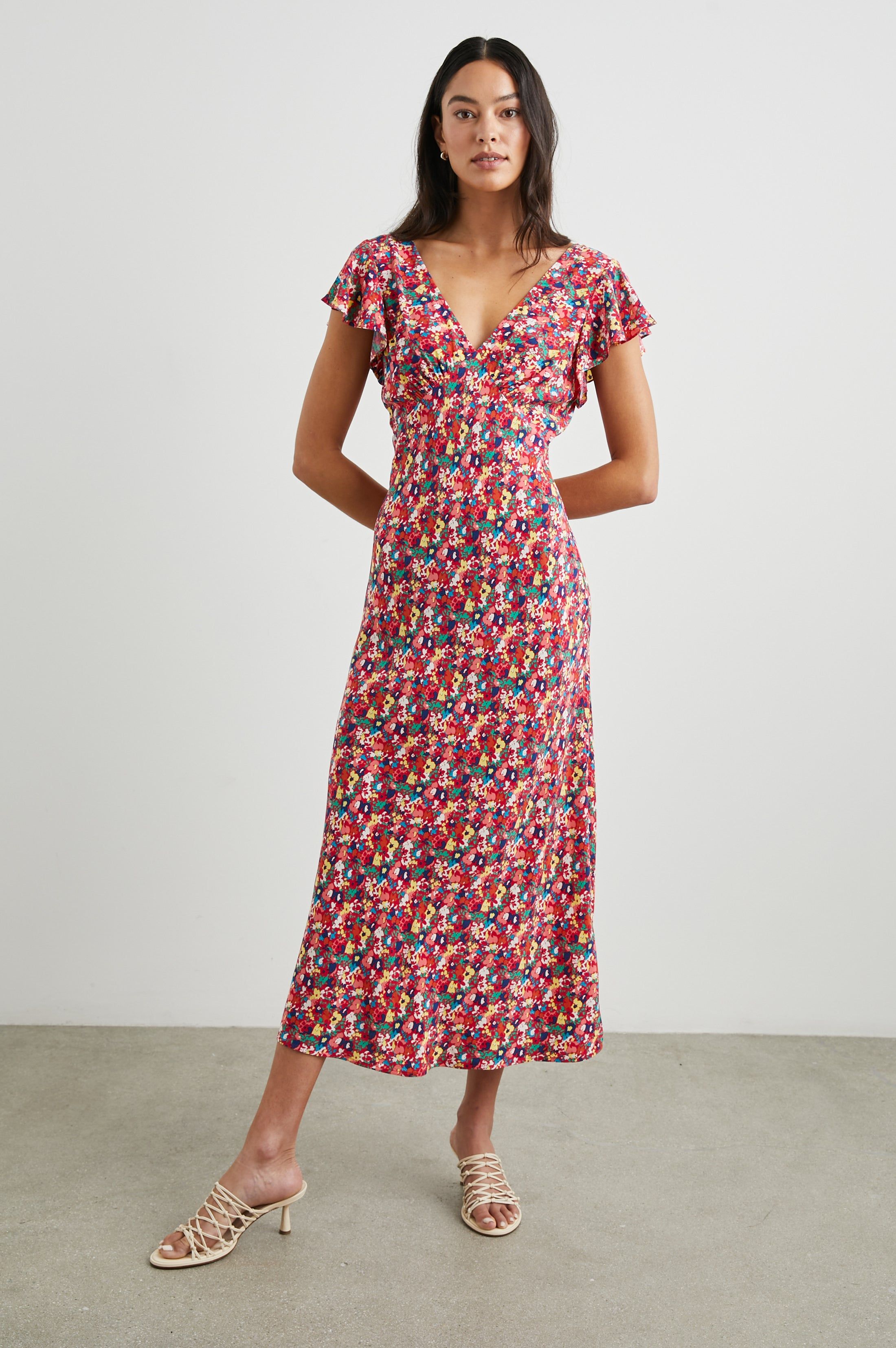 KENZ DRESS - SCARLET FLORAL sold by Rails product image thumbnail 2