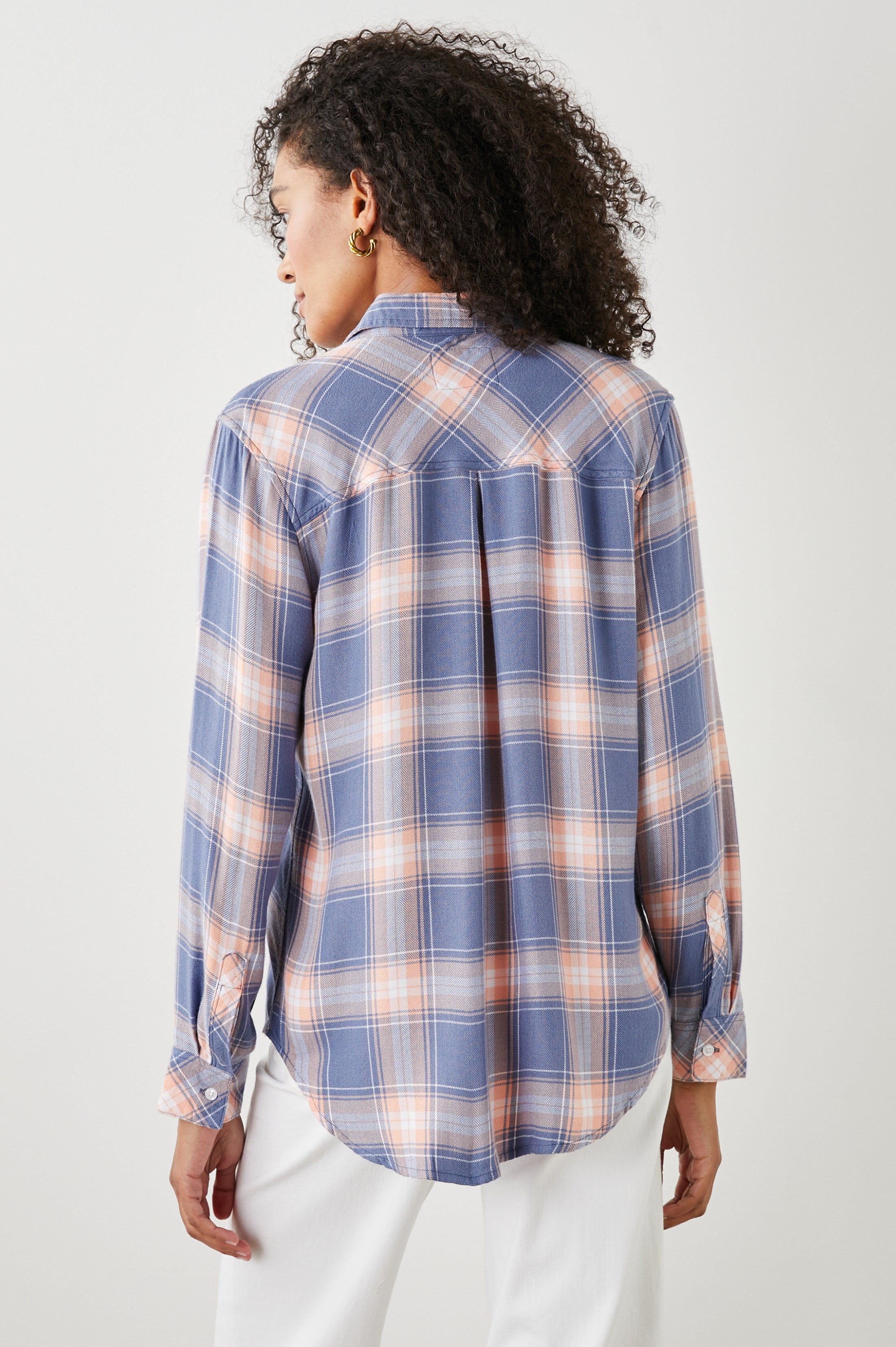 HUNTER SHIRT - STEEL PEACH sold by Rails product image thumbnail 5