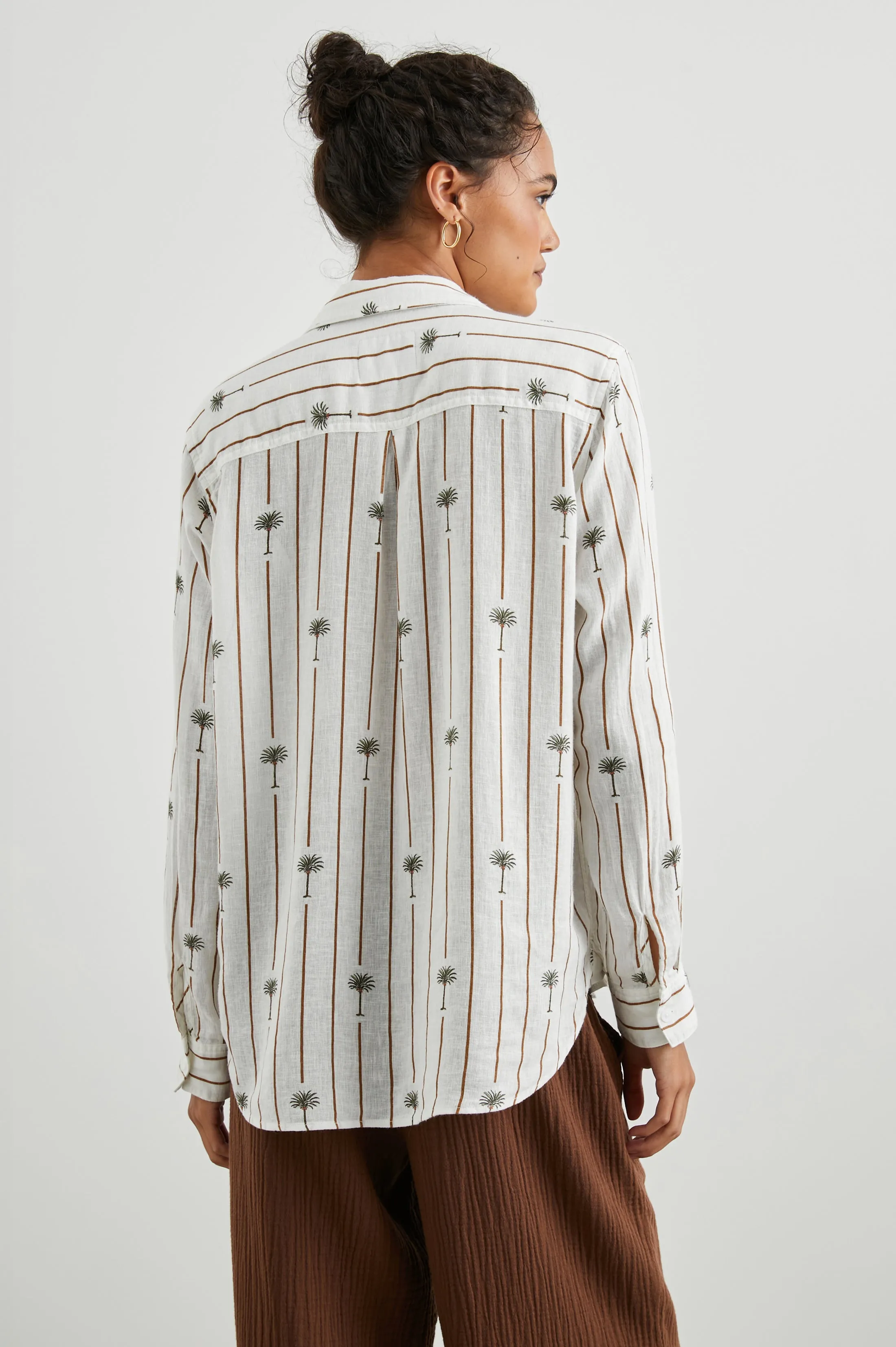 CHARLI SHIRT - STRIPE PALMS sold by Rails product image thumbnail 5