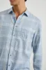 WYATT SHIRT - COBALT ALUMINUM MELANGE sold by Rails