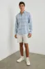 WYATT SHIRT - COBALT ALUMINUM MELANGE sold by Rails