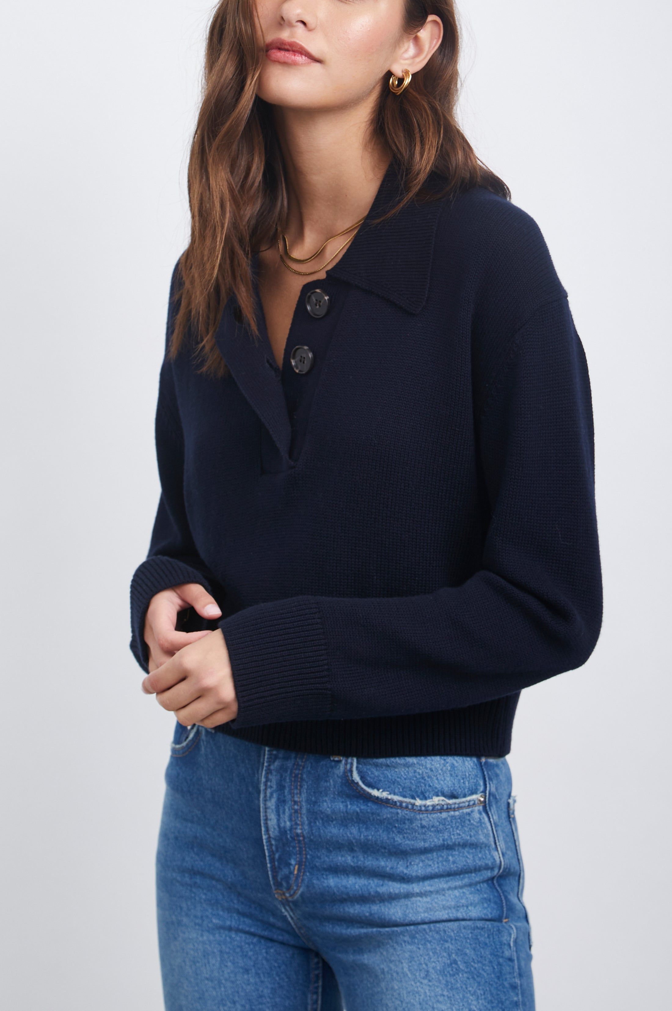 SHAE SWEATER - NAVY sold by Rails product image thumbnail 3