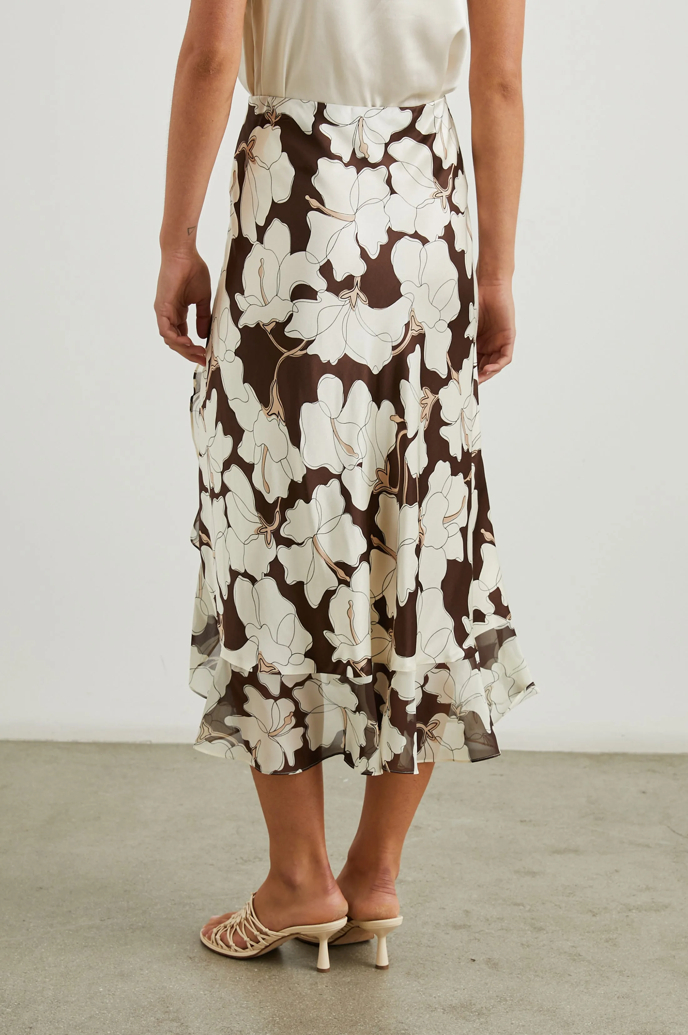 ADIA SKIRT - MOCHA FLORAL sold by Rails product image thumbnail 4