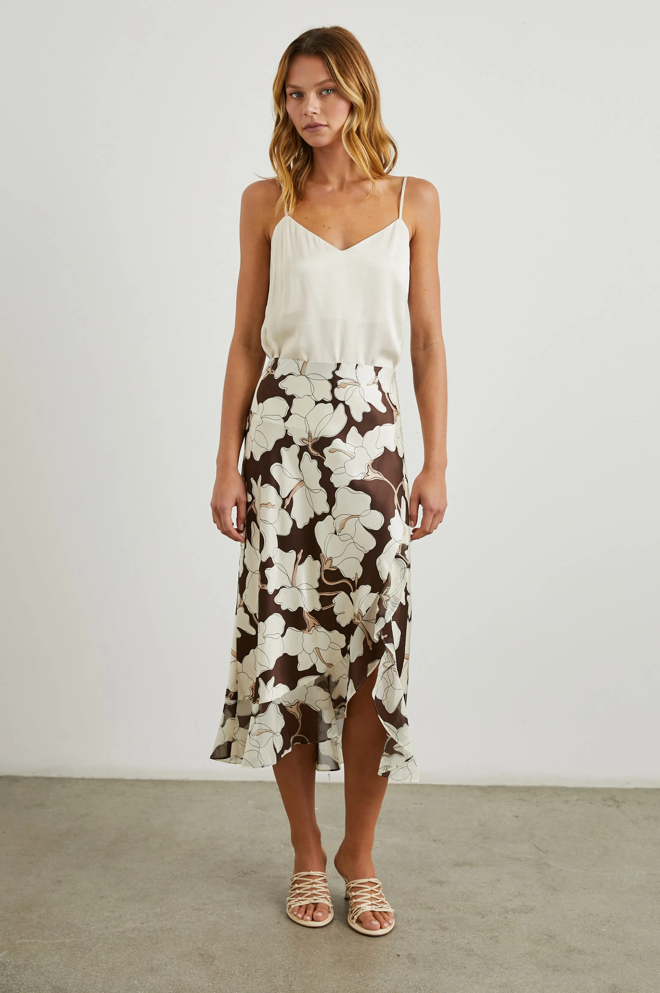 ADIA SKIRT - MOCHA FLORAL sold by Rails product image thumbnail 3
