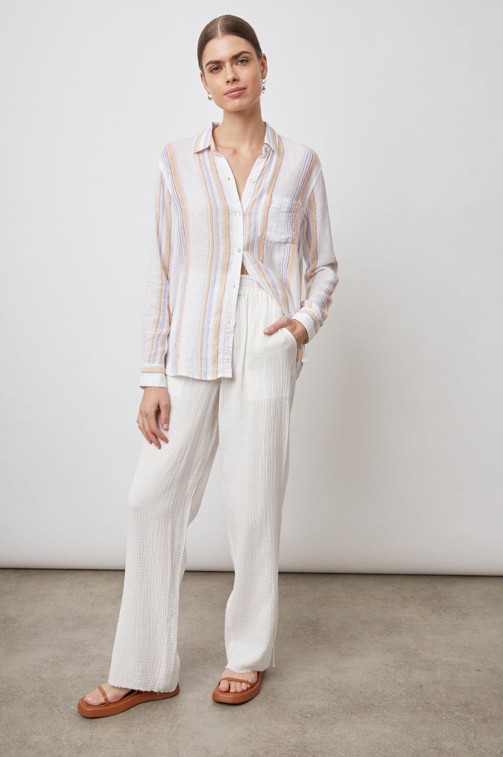 CHARLI SHIRT - MERIDA STRIPE sold by Rails product image thumbnail 4