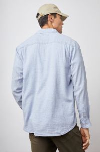 WYATT SHIRT - BLUE MELANGE sold by Rails