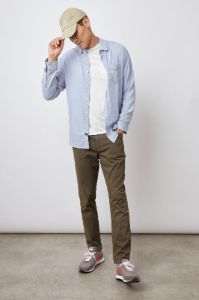 WYATT SHIRT - BLUE MELANGE sold by Rails