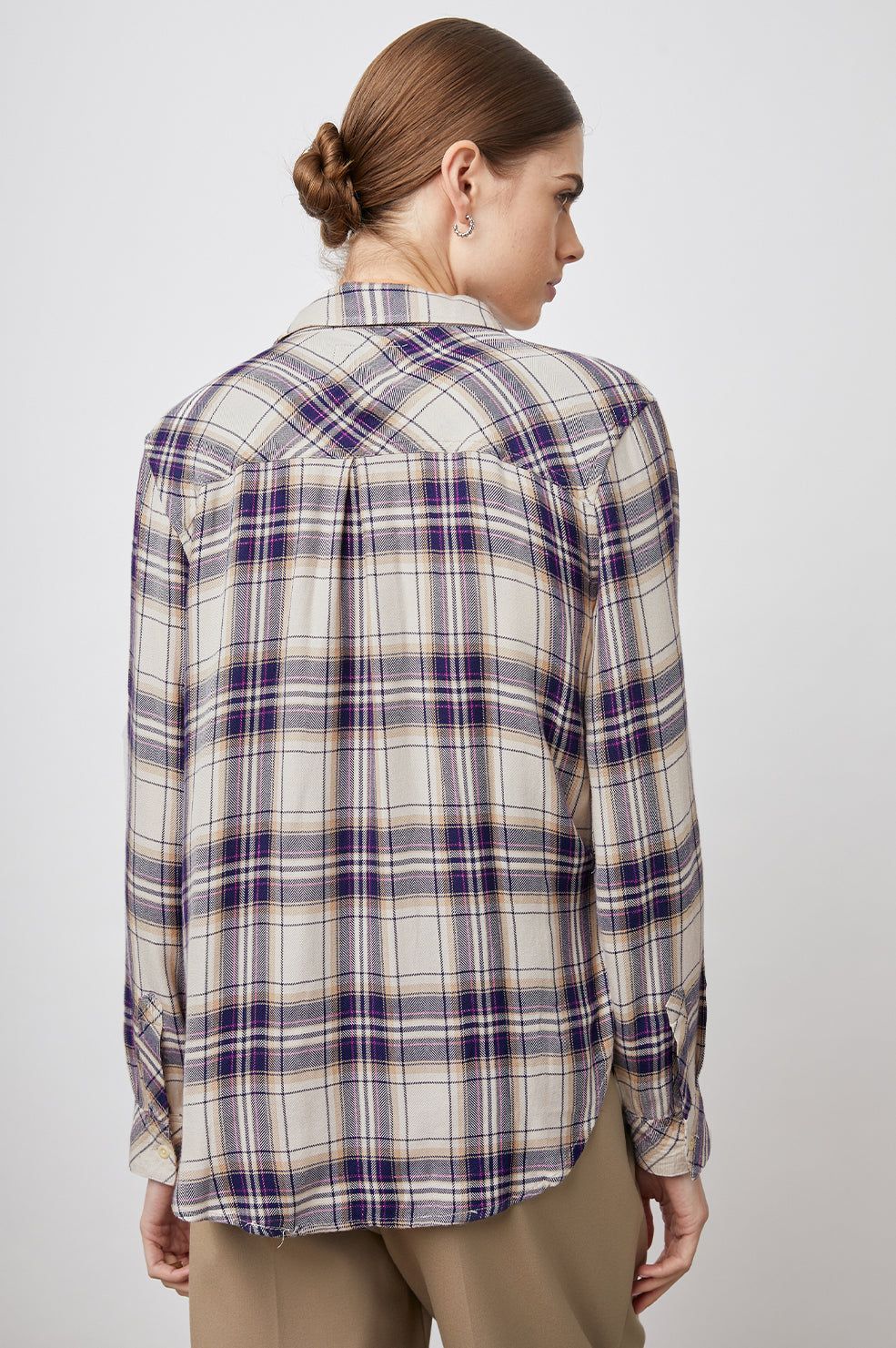 HUNTER SHIRT - STONE NAVY FUCSHIA sold by Rails product image thumbnail 5