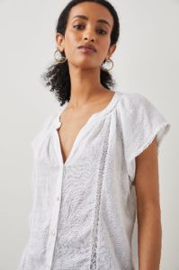 ALENA TOP - WHITE LACE DETAIL sold by Rails