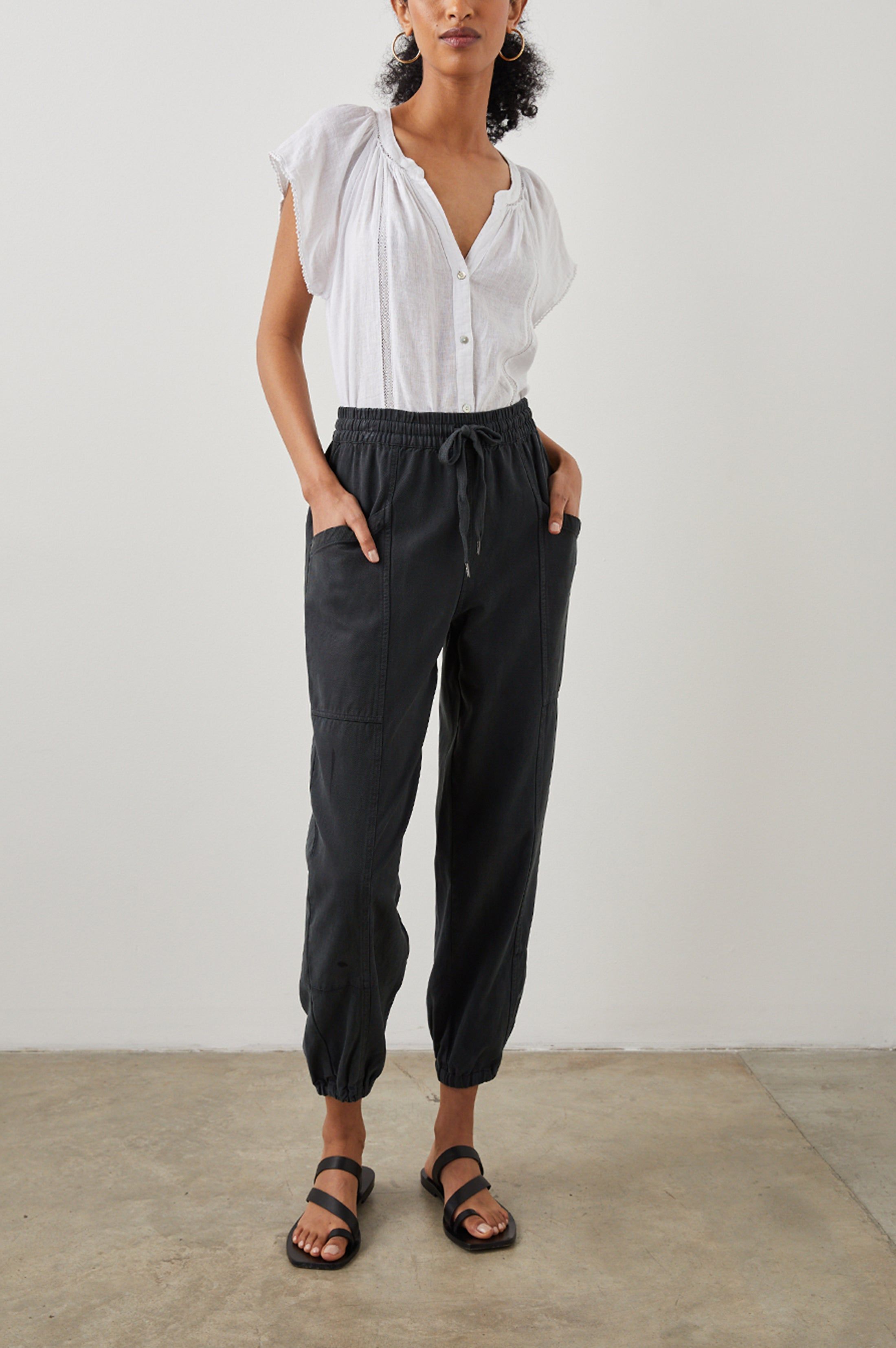 ALENA TOP - WHITE LACE DETAIL sold by Rails product image thumbnail 4