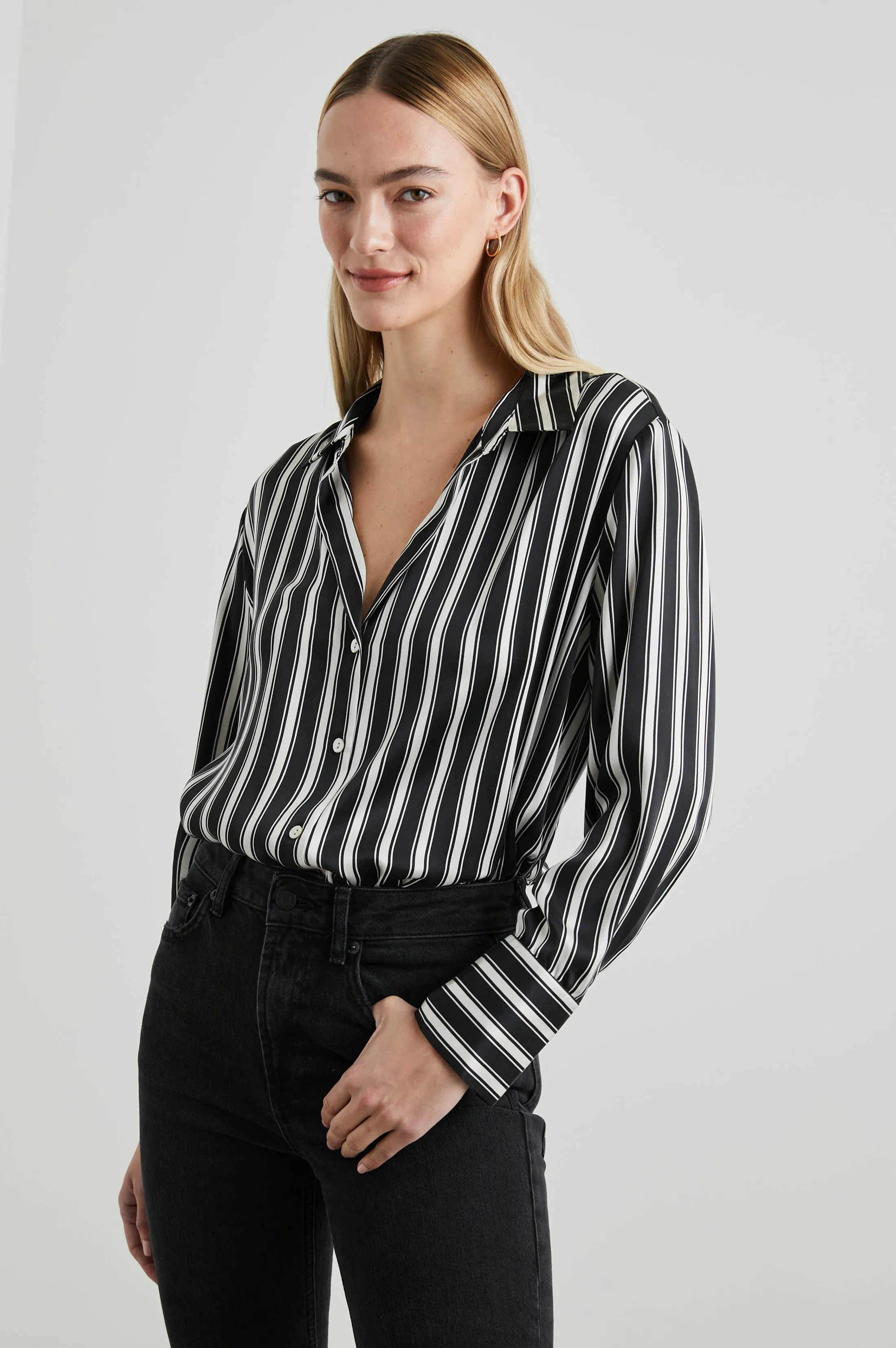 DORIAN SHIRT - MELROSE STRIPE sold by Rails product image thumbnail 4