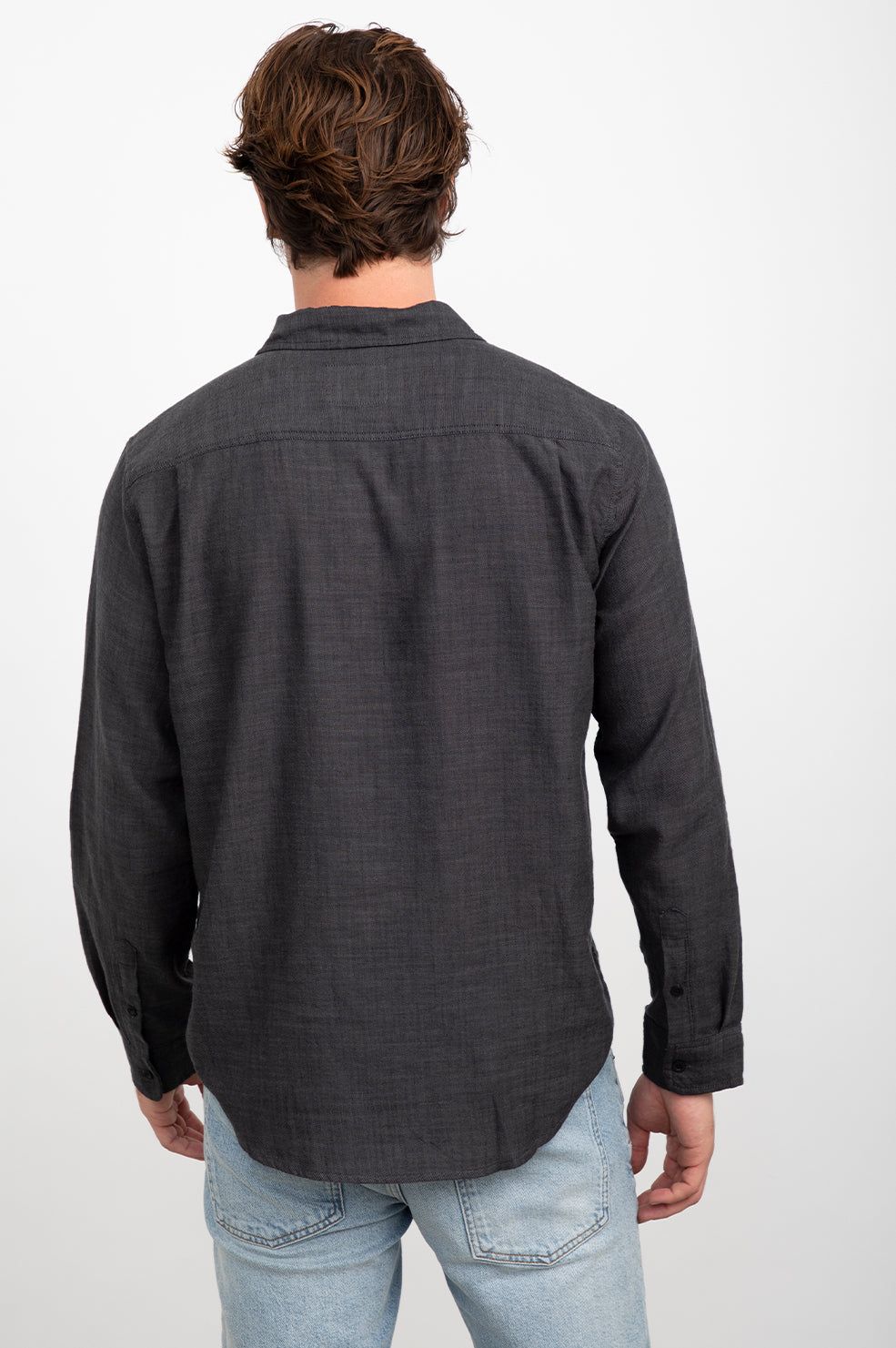 WYATT SHIRT - BLACK CHAMBRAY sold by Rails product image thumbnail 3
