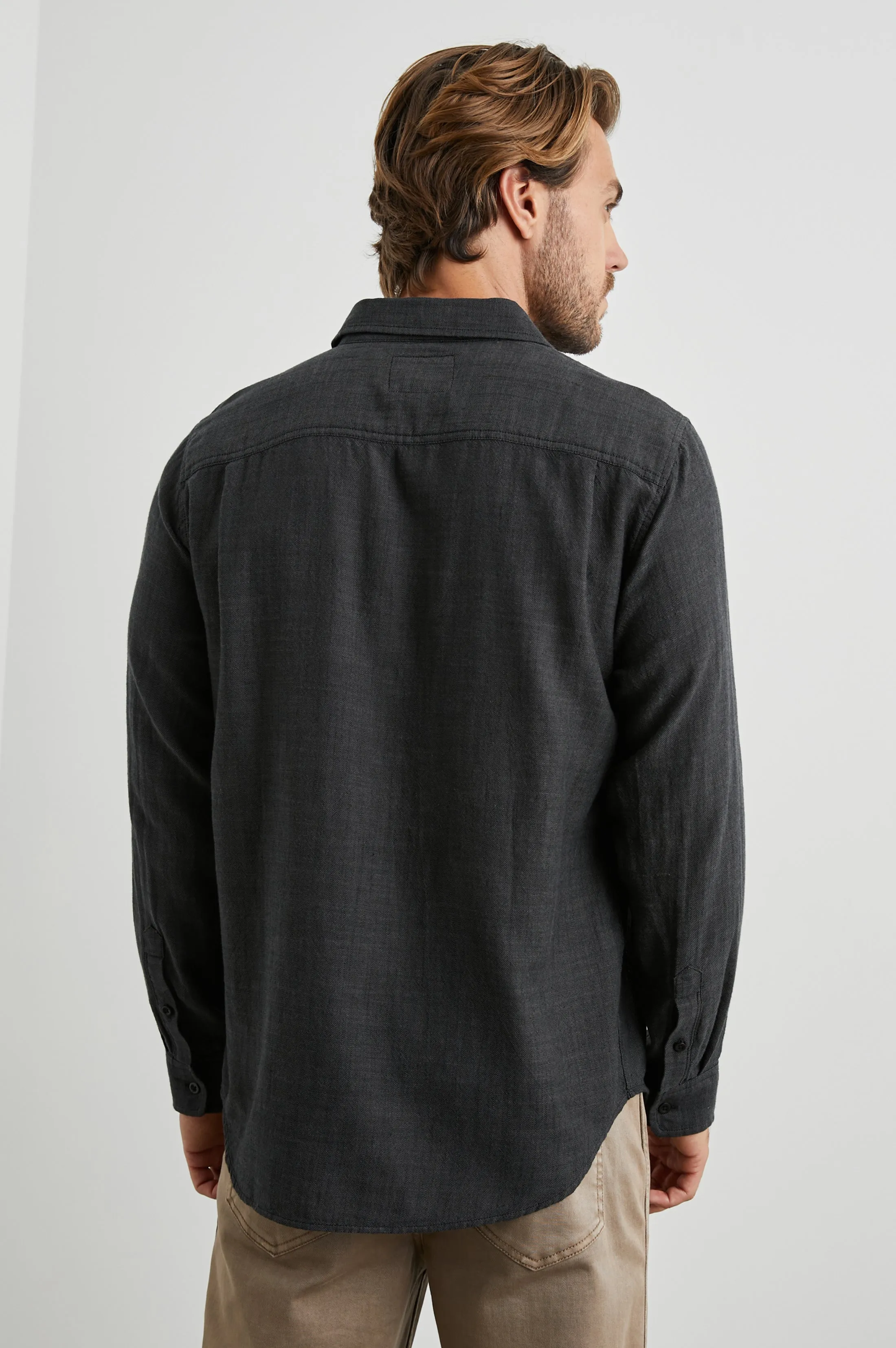 WYATT SHIRT - BLACK CHAMBRAY sold by Rails product image thumbnail 4